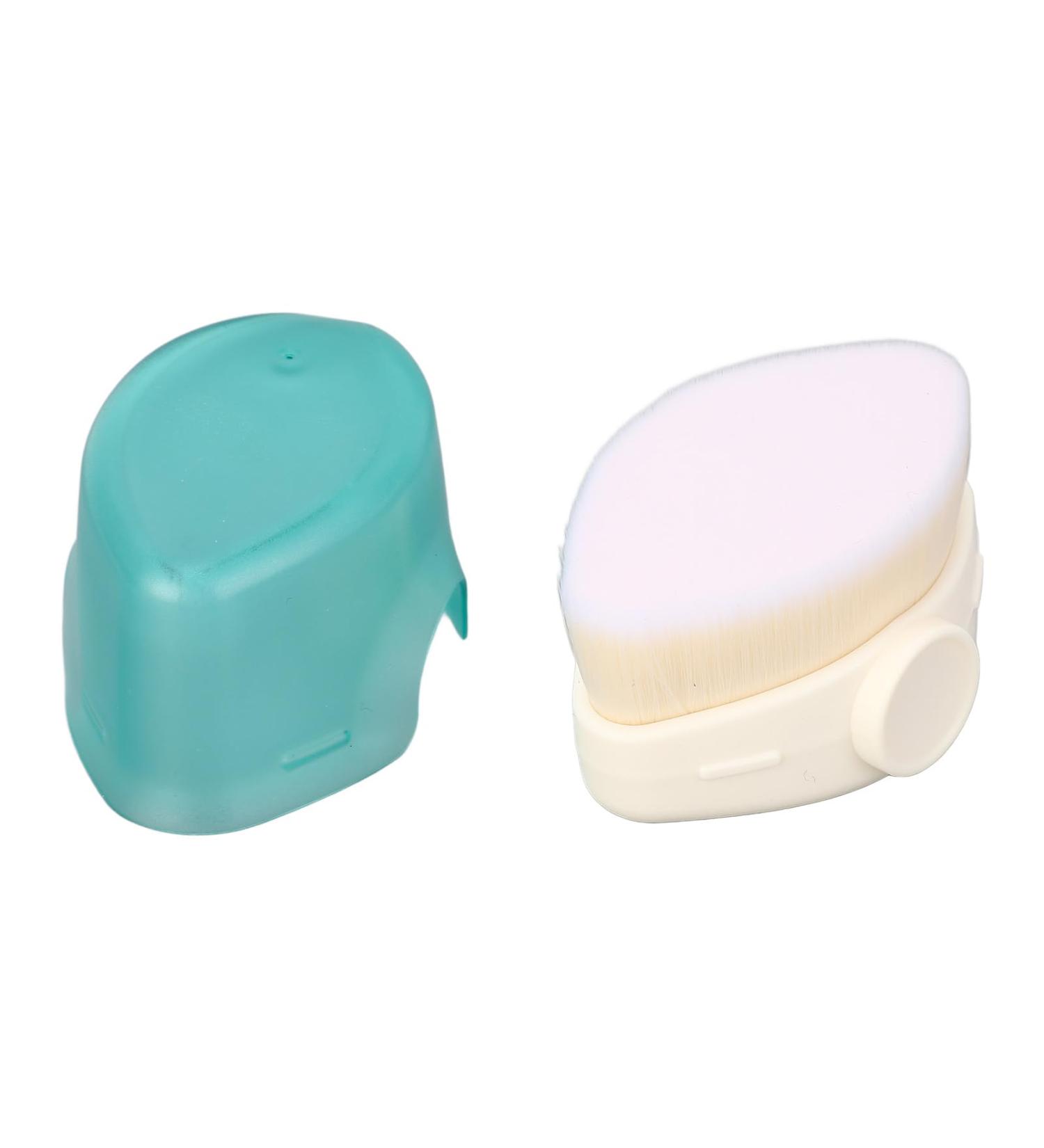 Kids Sunscreen Brush Compact Skin Friendly Multipurpose Soft Bristles Kids Sunscreen Applicator with Protective Cover for Travel (Green) - Buy Online on SooperMarket.com