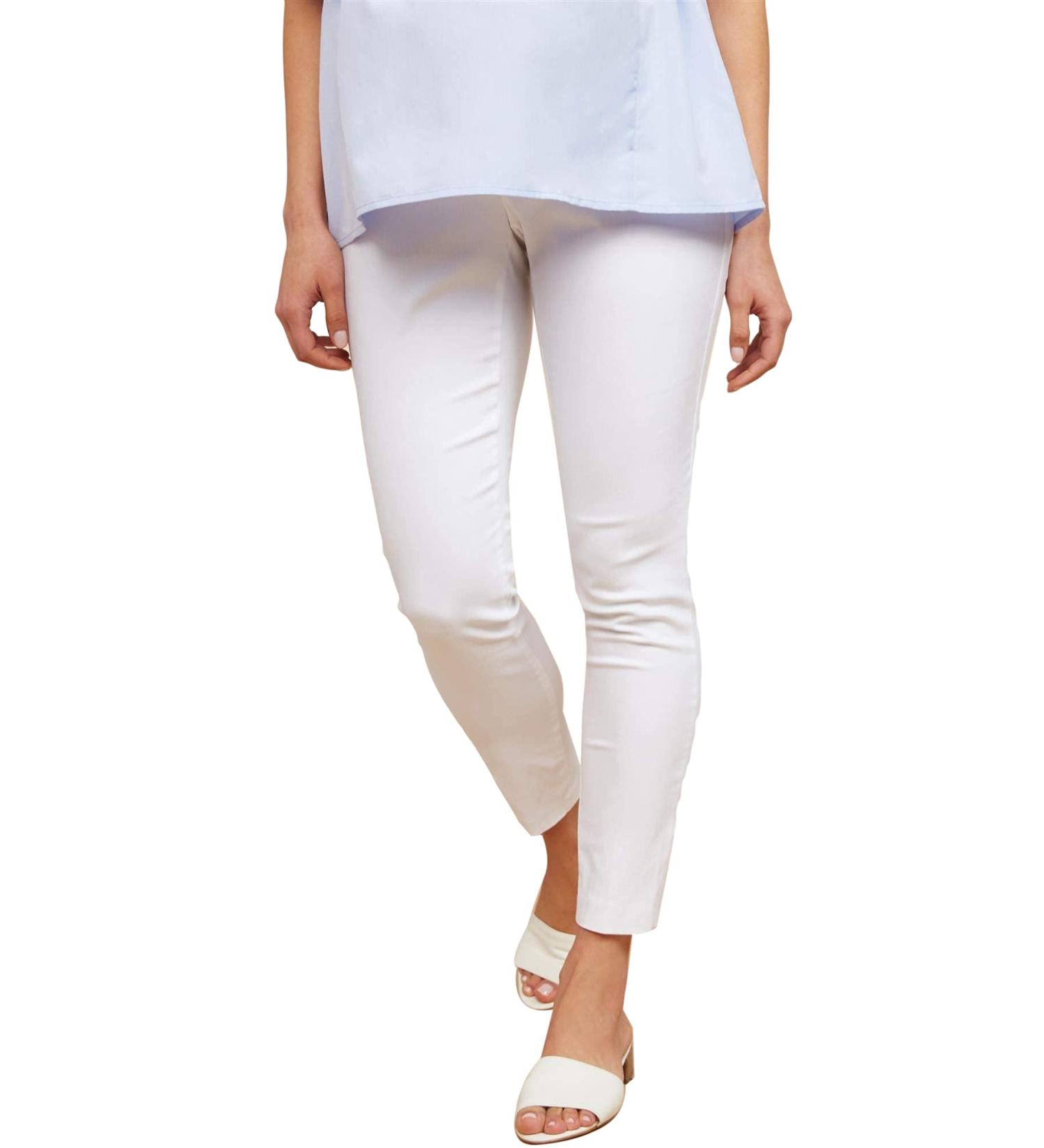 Motherhood Maternity Women's White Business Casual Pants - XS | Stylish and Comfortable Maternity Wear - Buy Online on SooperMarket.com