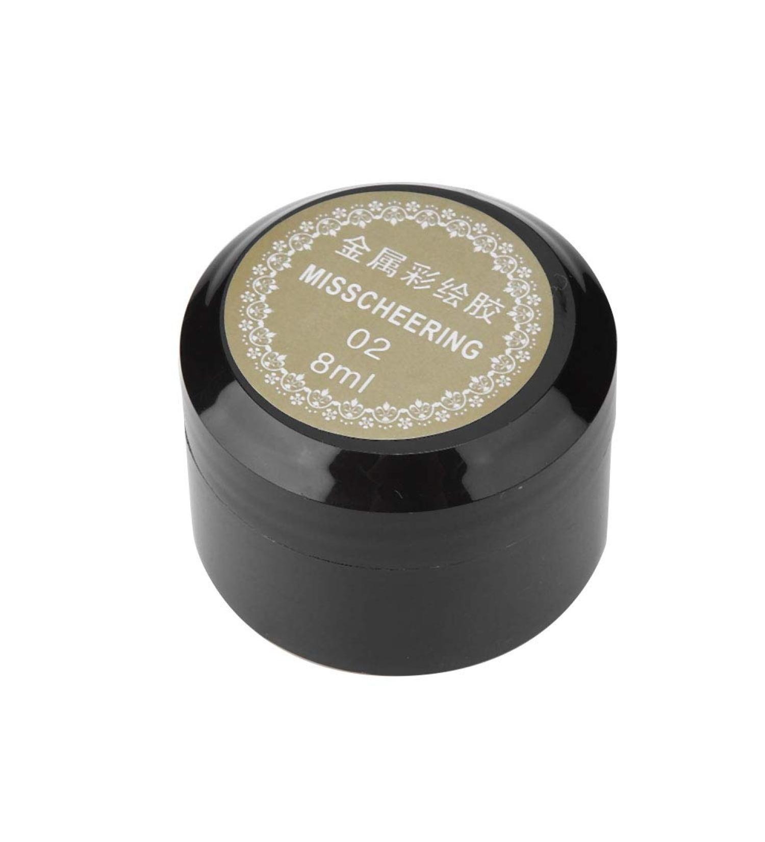 Nail Painted Gel - 8ml / Bottle Nail Painted Gel Metallic Nail Art UV Varnish Lacquer(02-golden) - Buy Online on SooperMarket.com