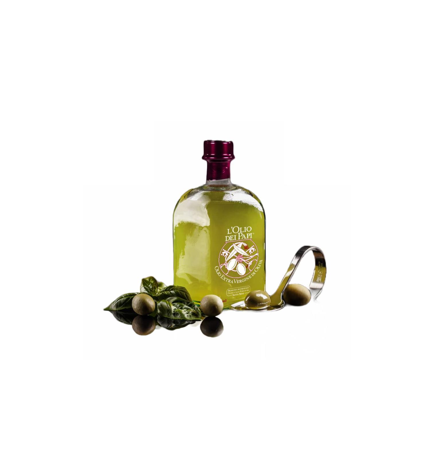 L'Olio dei Papi 100% Italian Extra Virgin Olive Oil - Cold Extracted from Centuries-Old Olive Groves | 0.25 LT Bottle - Buy Online on SooperMarket.com