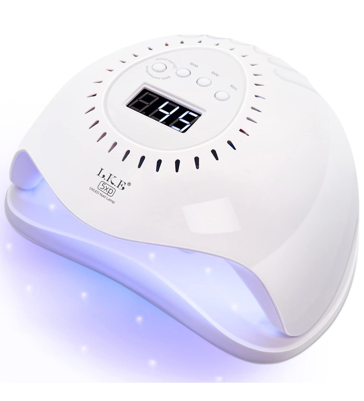 168W UV LED Nail Lamp | Quick-Drying Nail Dryer with 4 Timers | Automatic Sensor UV Light for Nails | Ideal for UV Resin & Gel Polish - Buy Online on SooperMarket.com