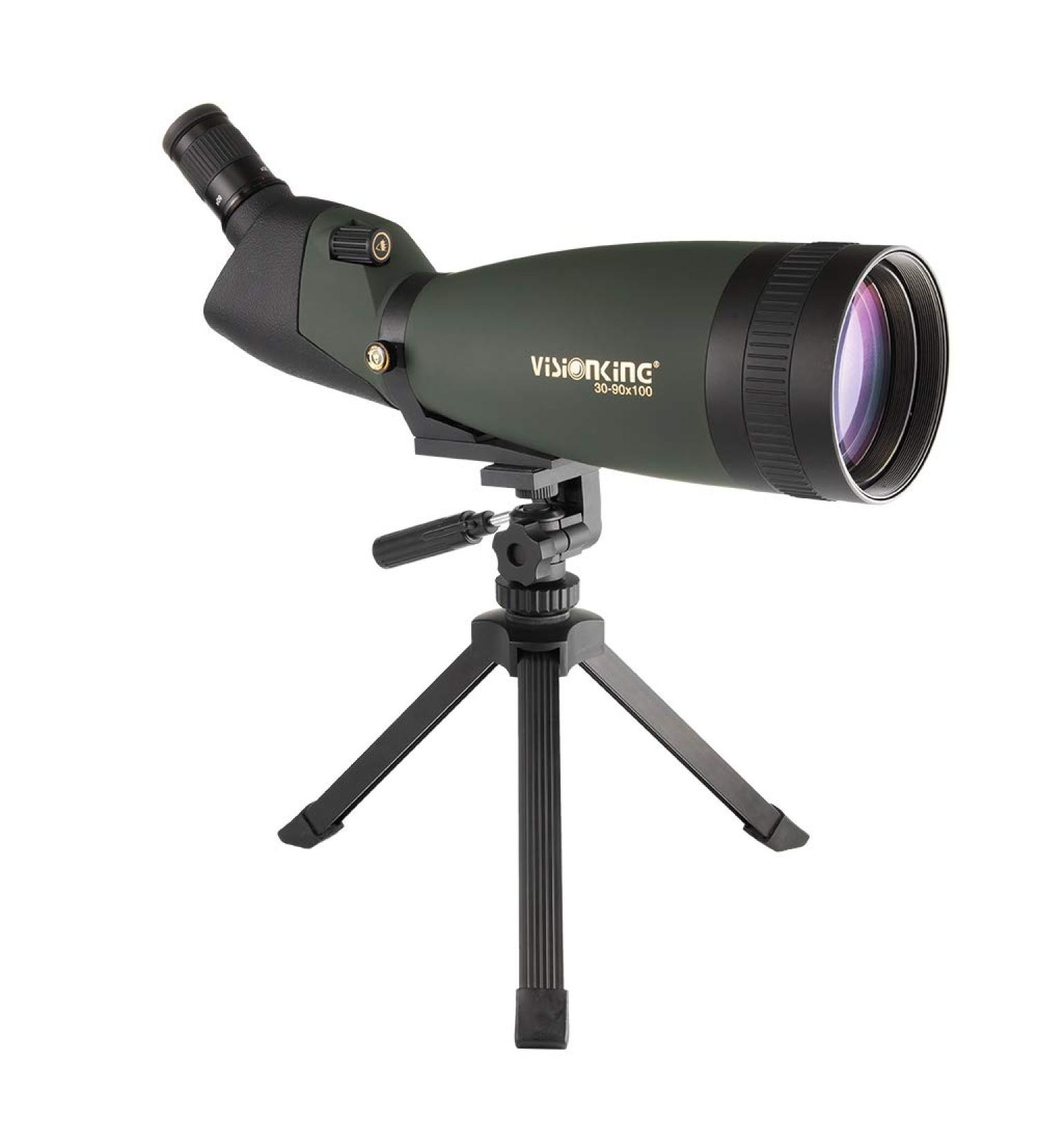 Visionking 30-90x100 HD Waterproof Spotting Scope Monocular Telescope Green - Buy Online on SooperMarket.com