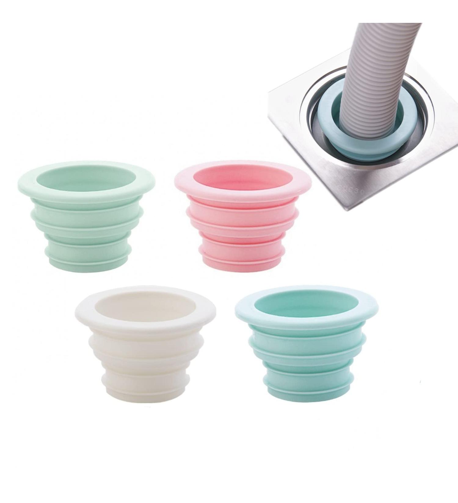 JZK 4X Plastic Deodorant sealing plug for kitchen drain pipe Washing Machine drain pipe seal Bathroom basin sink drain hose seal kitchen waste pipe seal ring - Buy Online on SooperMarket.com