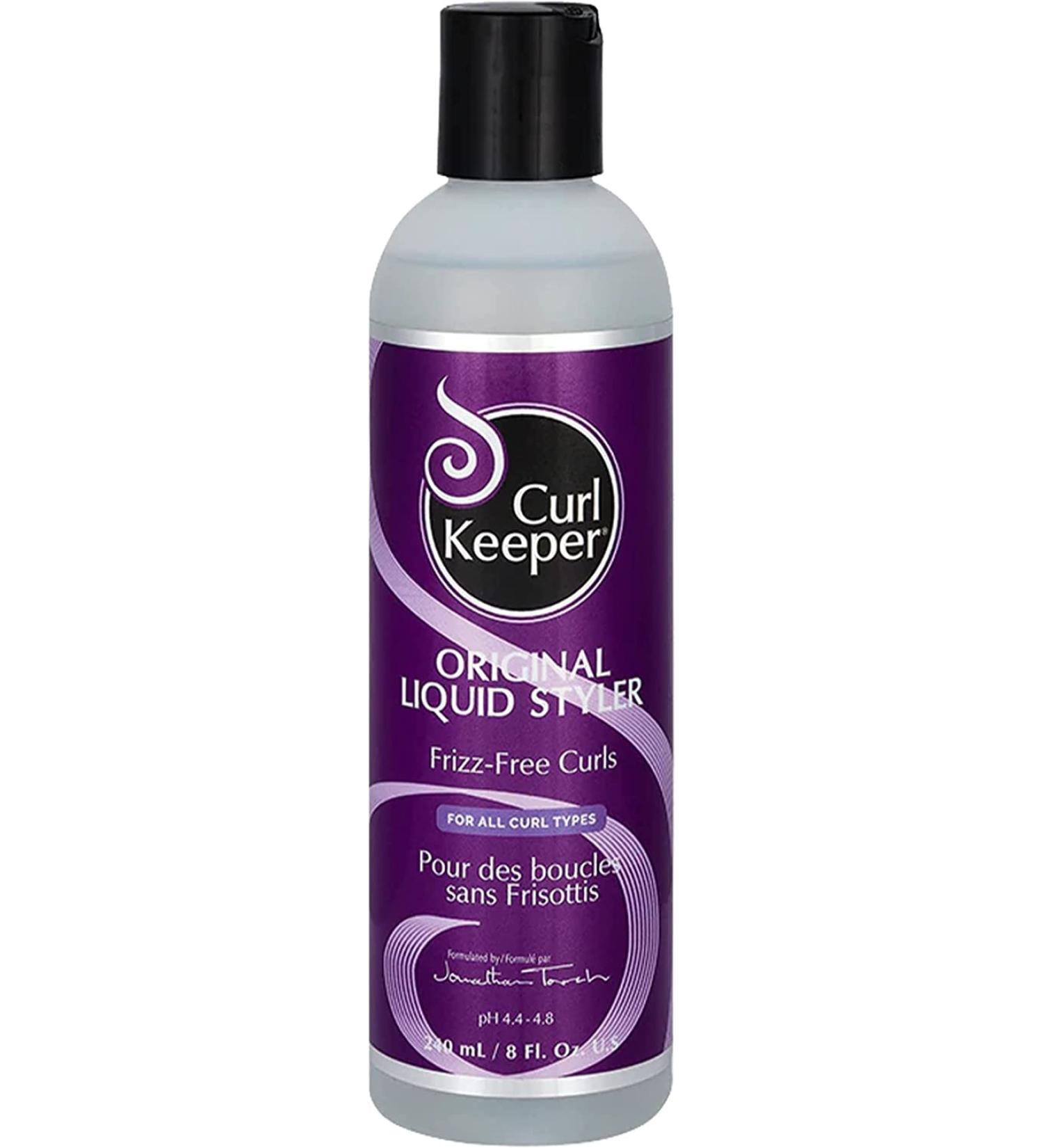 Curl Keeper Original Liquid Styler 8 oz - Frizz-Free Curls, Total Control in All Weather - No Build-Up - Buy Online on SooperMarket.com