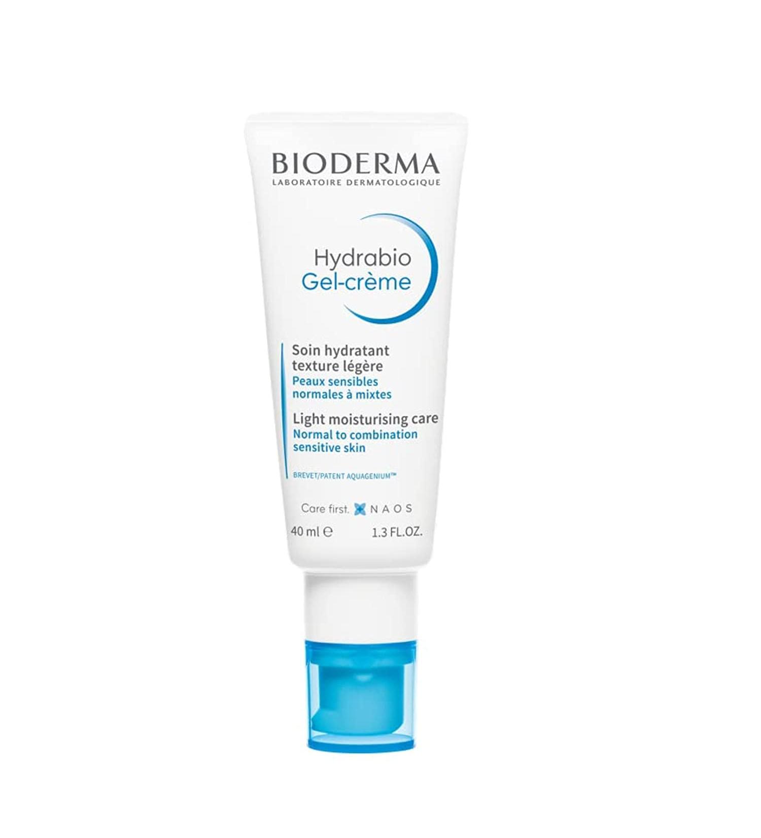 Bioderma Hydrabio Gel Cream Moisturizer - 1.33 Fl Oz - Radiance-Boosting Face Cream for Normal to Combination Sensitive Skin - Buy Online on SooperMarket.com