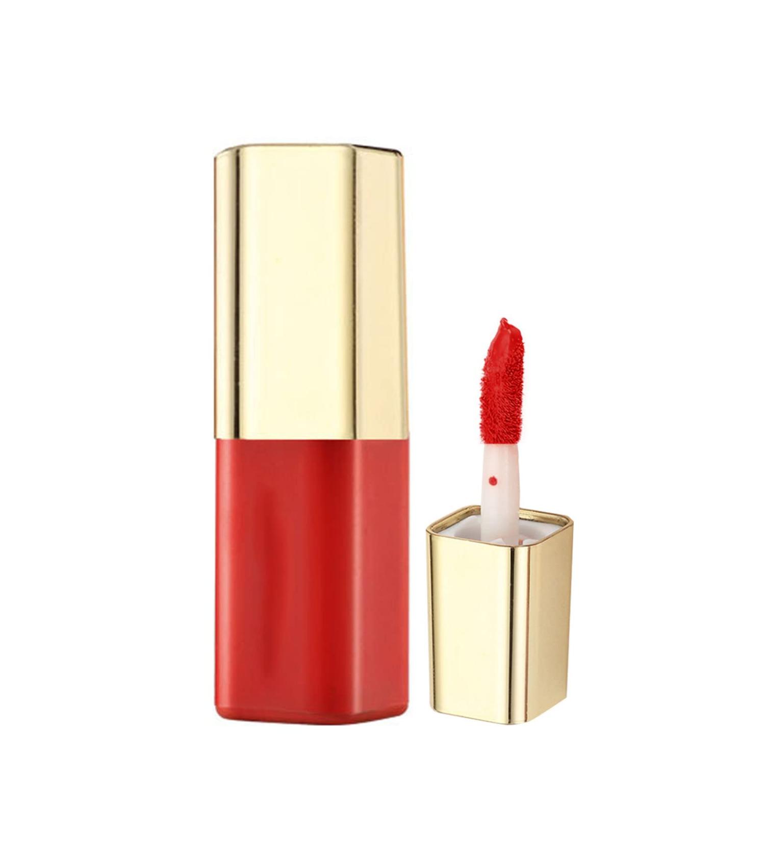 WGUST Max Clear Lip Gloss Lipstick With Lip Makeup Velvet Long Lasting High Pigment Nude Waterproof Lip Gloss Girl Ladies Makeup Long Lasting High Pigment Nude Waterproof Lip Tokyo Milk Lip Balm Rose A C