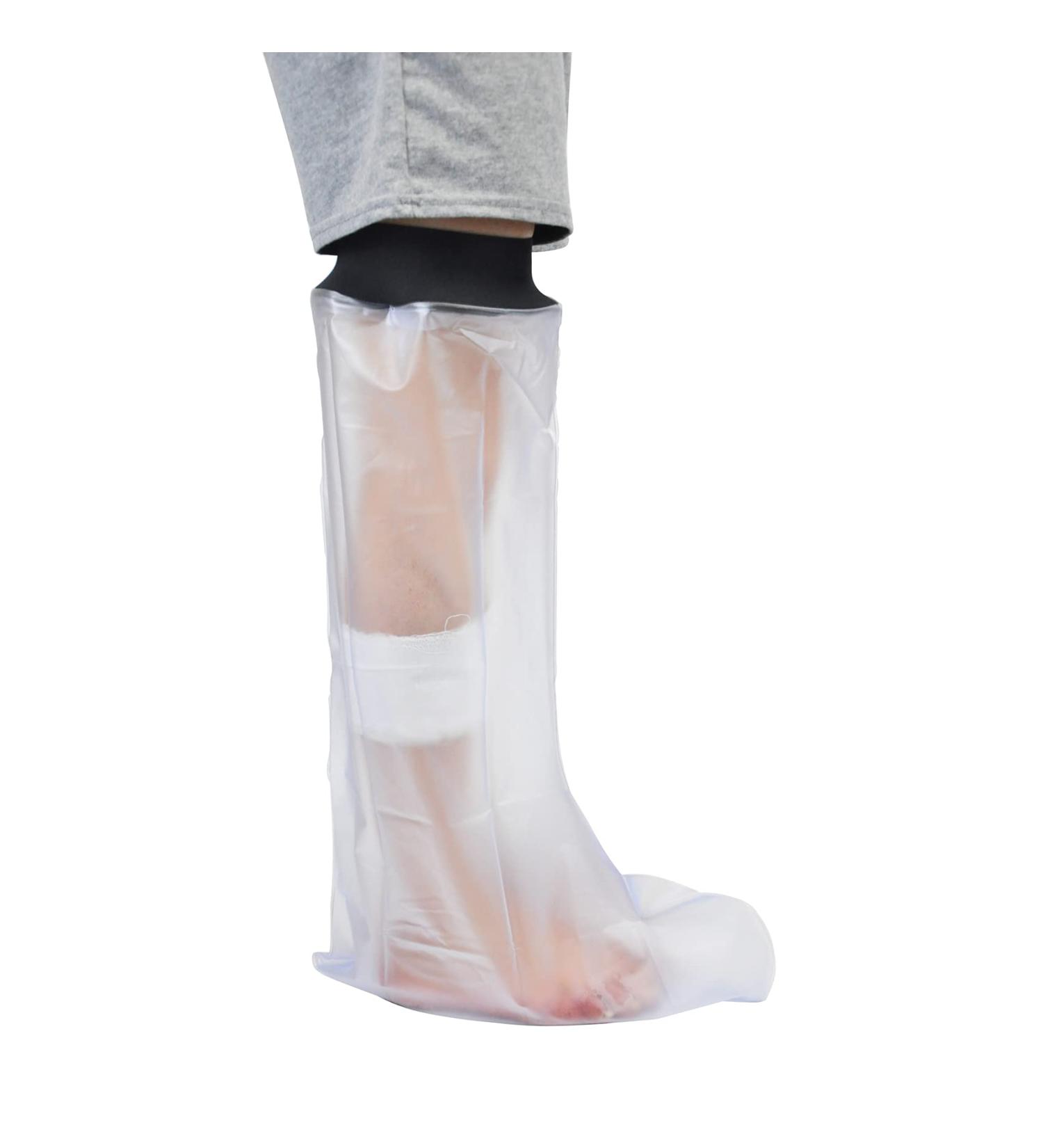zutaa Waterproof Cast Shower Cover Leg for Adults Foot and Lower Leg Cast Wounds Protector Showering Bath Accessories - Buy Online on SooperMarket.com