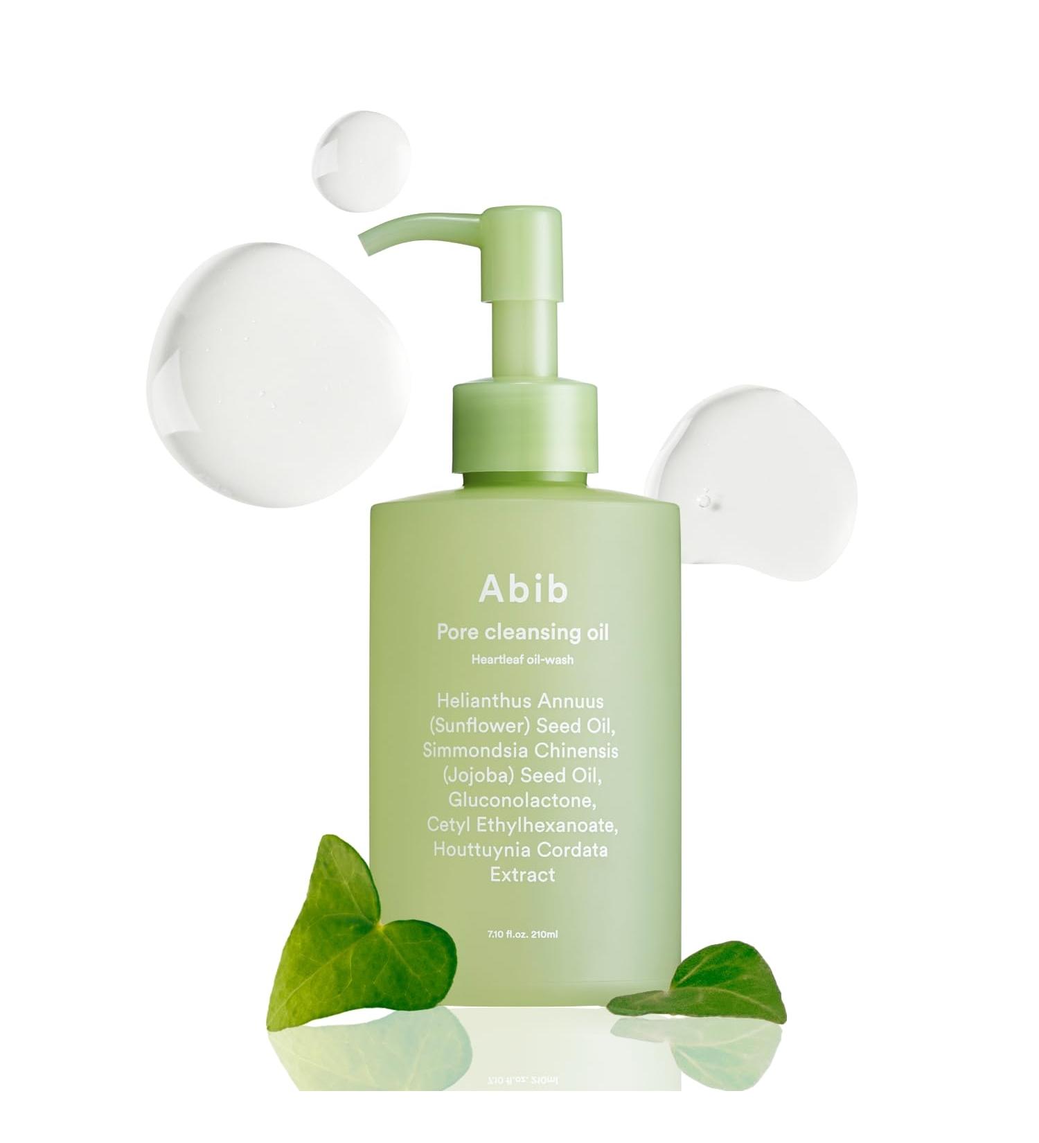 Buy Abib Pore Cleansing Oil Heartleaf | Gentle Oil Cleanser for Sensitive Skin | 210ml | Korean Skincare for Blackheads & Pore Care - Buy Online on SooperMarket.com