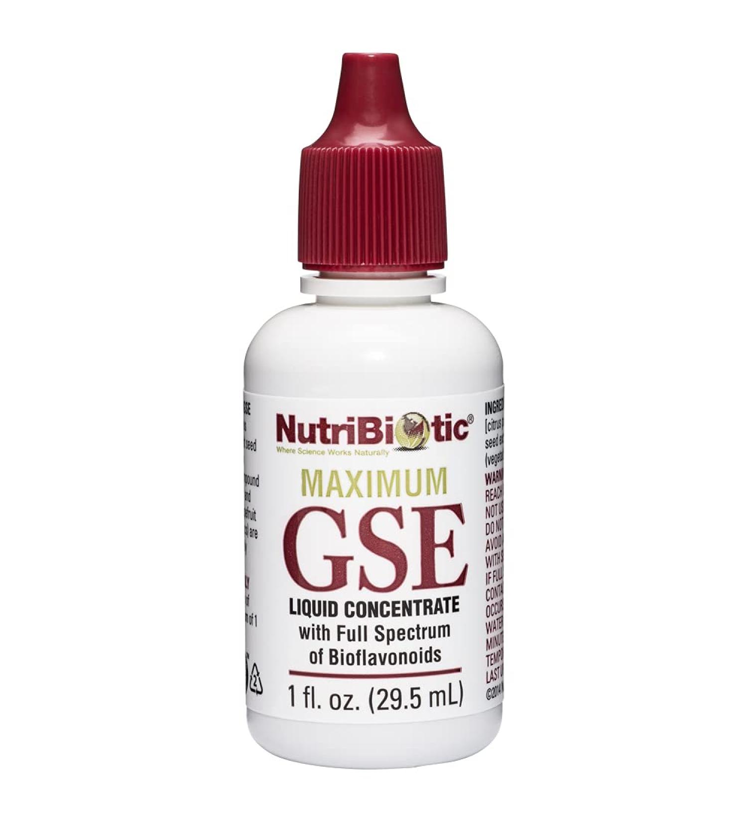 Maximum GSE Liquid Concentrate 1 oz. by Nutribiotic - Buy Online on SooperMarket.com