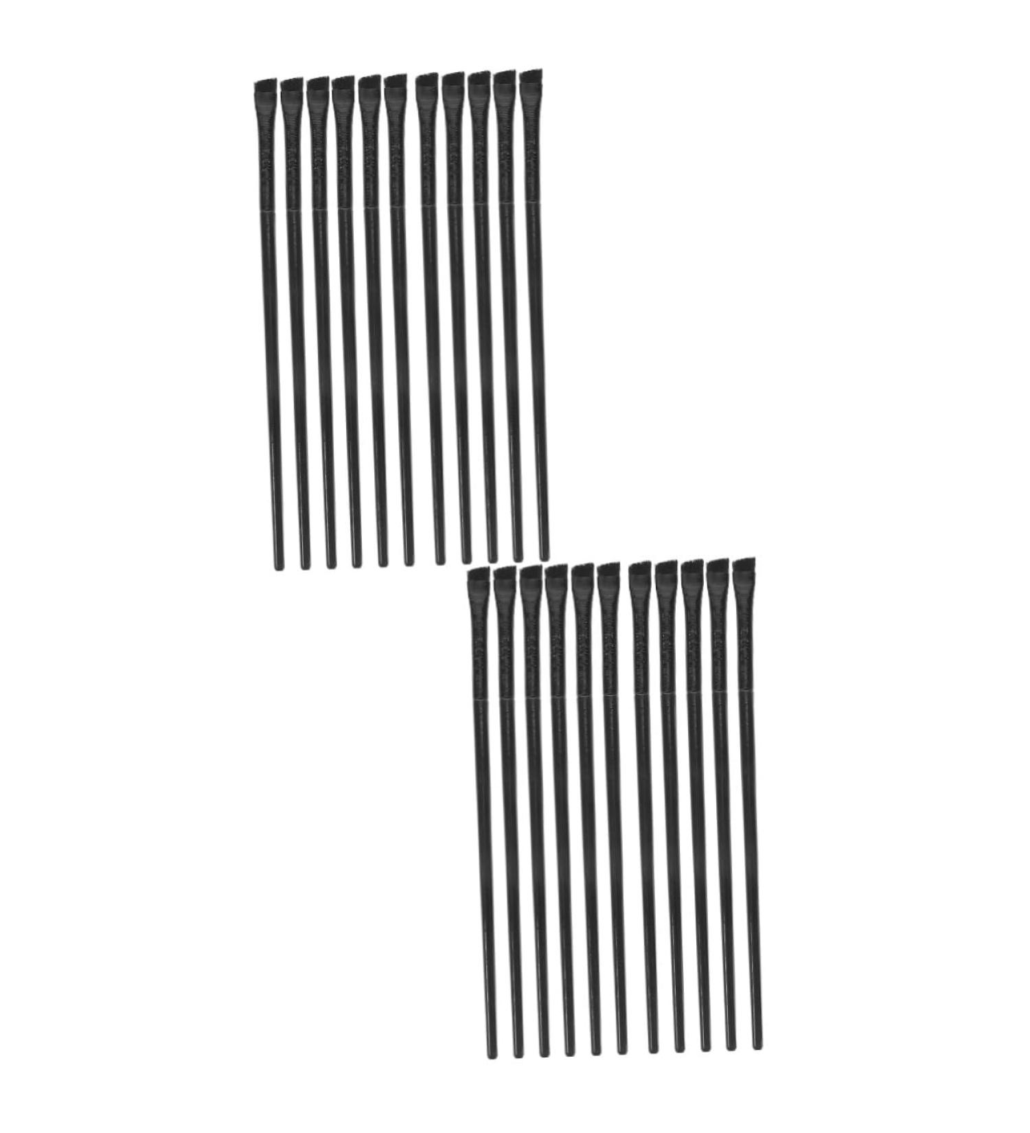 Baluue 24 Pcs Eyeliner Brush Eye Shadow Brush Eye Pencil Brush Eye Makeup Tool Makeup Eyeshadow Black - Buy Online on SooperMarket.com