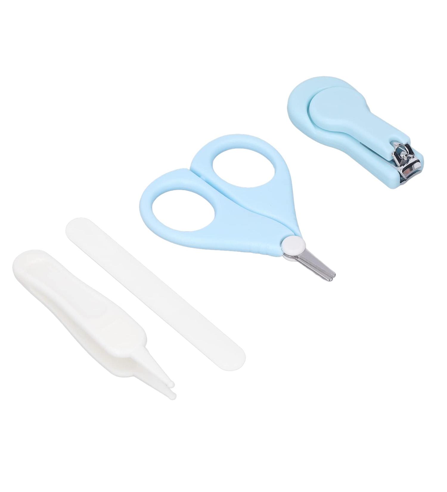 Kids Nail Set Stainless Steel Round Tweezers Prevent Accidental Injury Safe Feeding Kids Nail File Bedroom Storage Box - Buy Online on SooperMarket.com