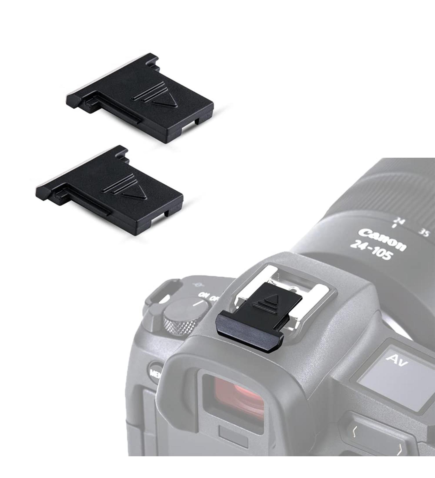 JJC 2 PCS Camera Hot Shoe Cover for Canon EOS R5 R6 RP 7D 6D 5D Mark IV III 1D M50 Rebel T8i T7i T6i SL3 - Black - Buy Online on SooperMarket.com