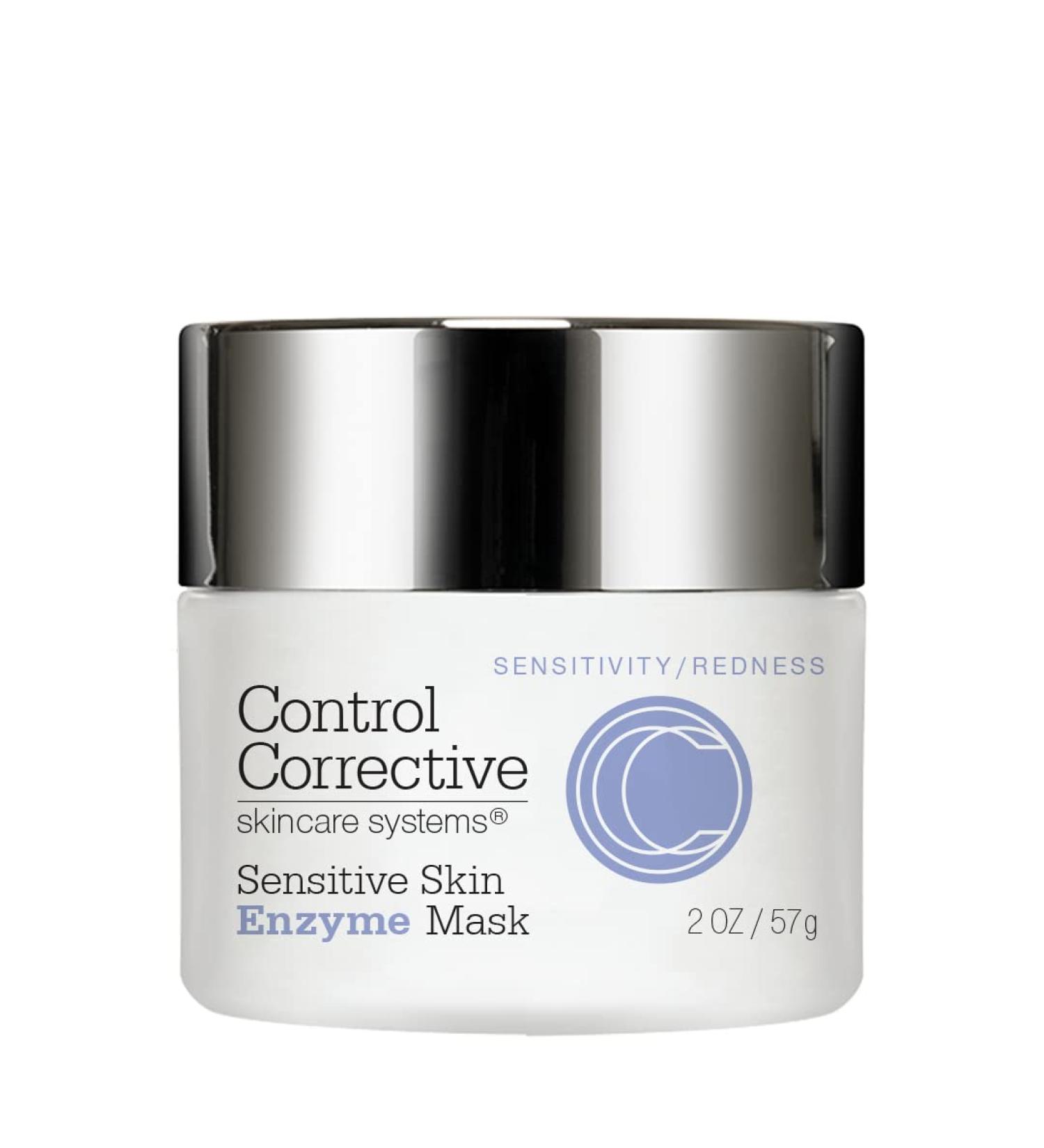 CONTROL CORRECTIVE Sensitive Skin Enzyme Mask - Hydrating Papaya Clay Mask for Exfoliation & Renewal | 2 Oz - Soothing & Softening Skincare Solution - Buy Online on SooperMarket.com
