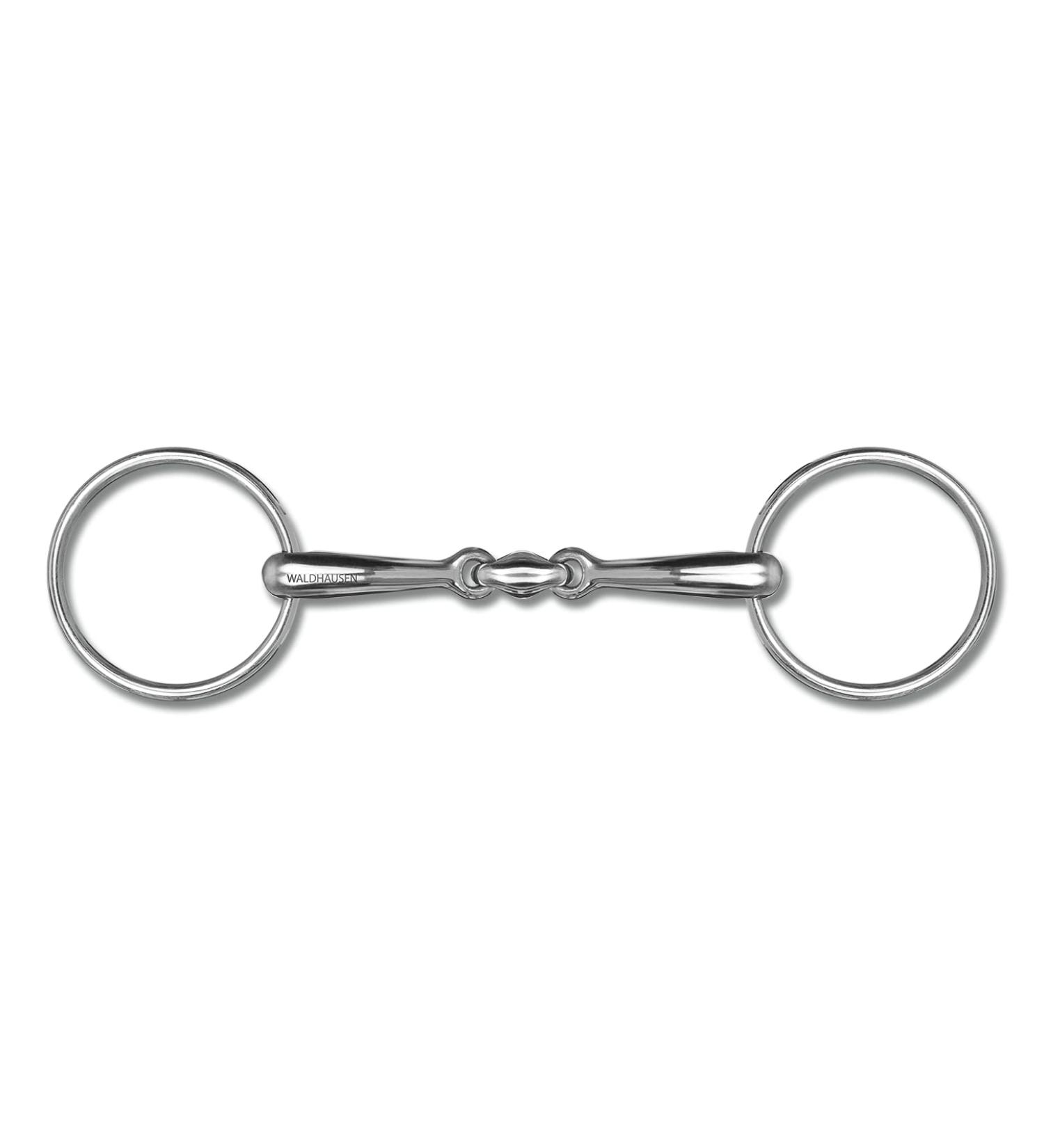 WALDHAUSEN loose ring snaffle double broken solid 16 mm width 13.5 cm