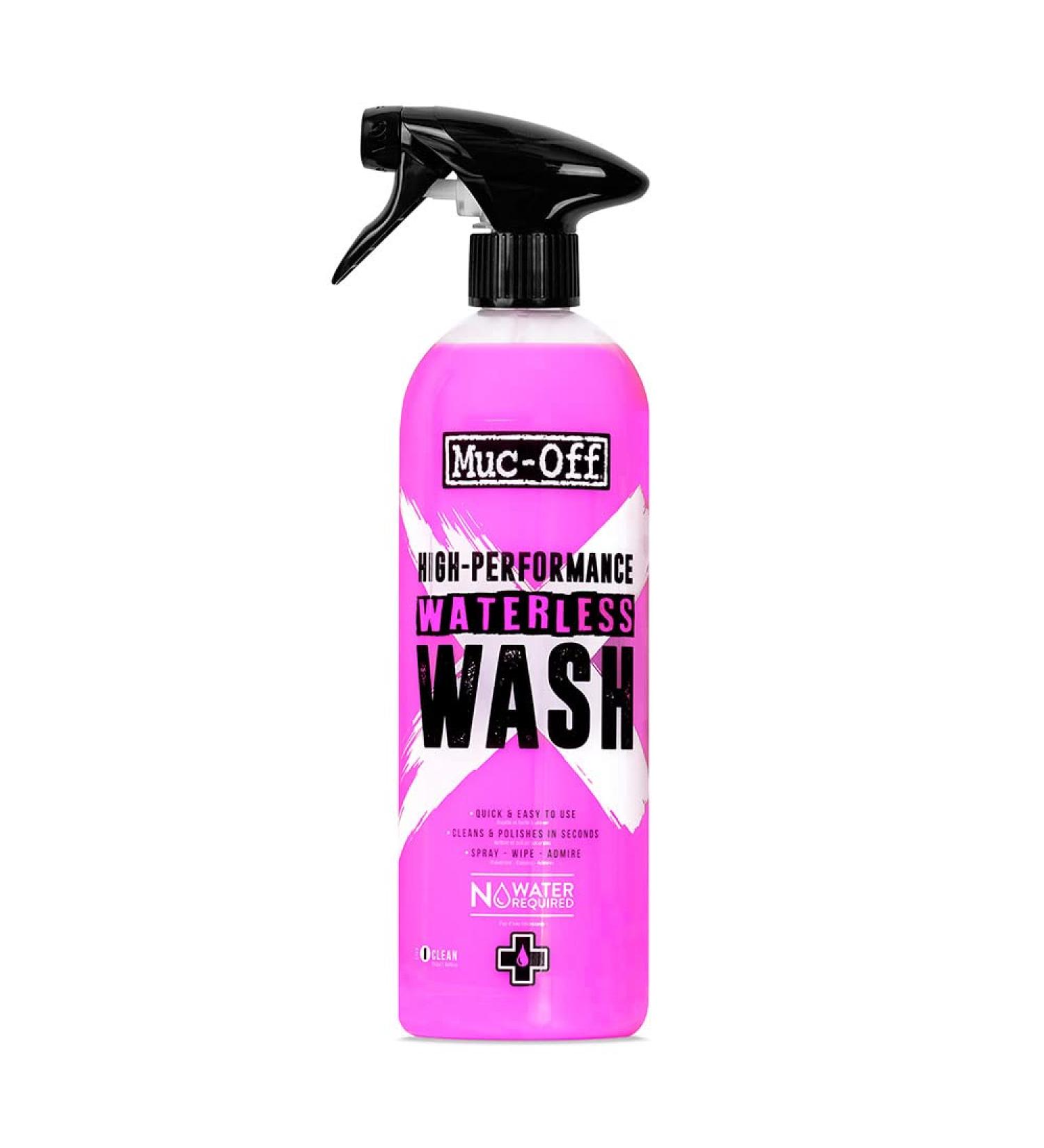 Muc Off Waterless Wash 750ml - High-Performance No Rinse Bike Cleaning Spray - Cleans & Polishes All Bike Types - Buy Online on SooperMarket.com