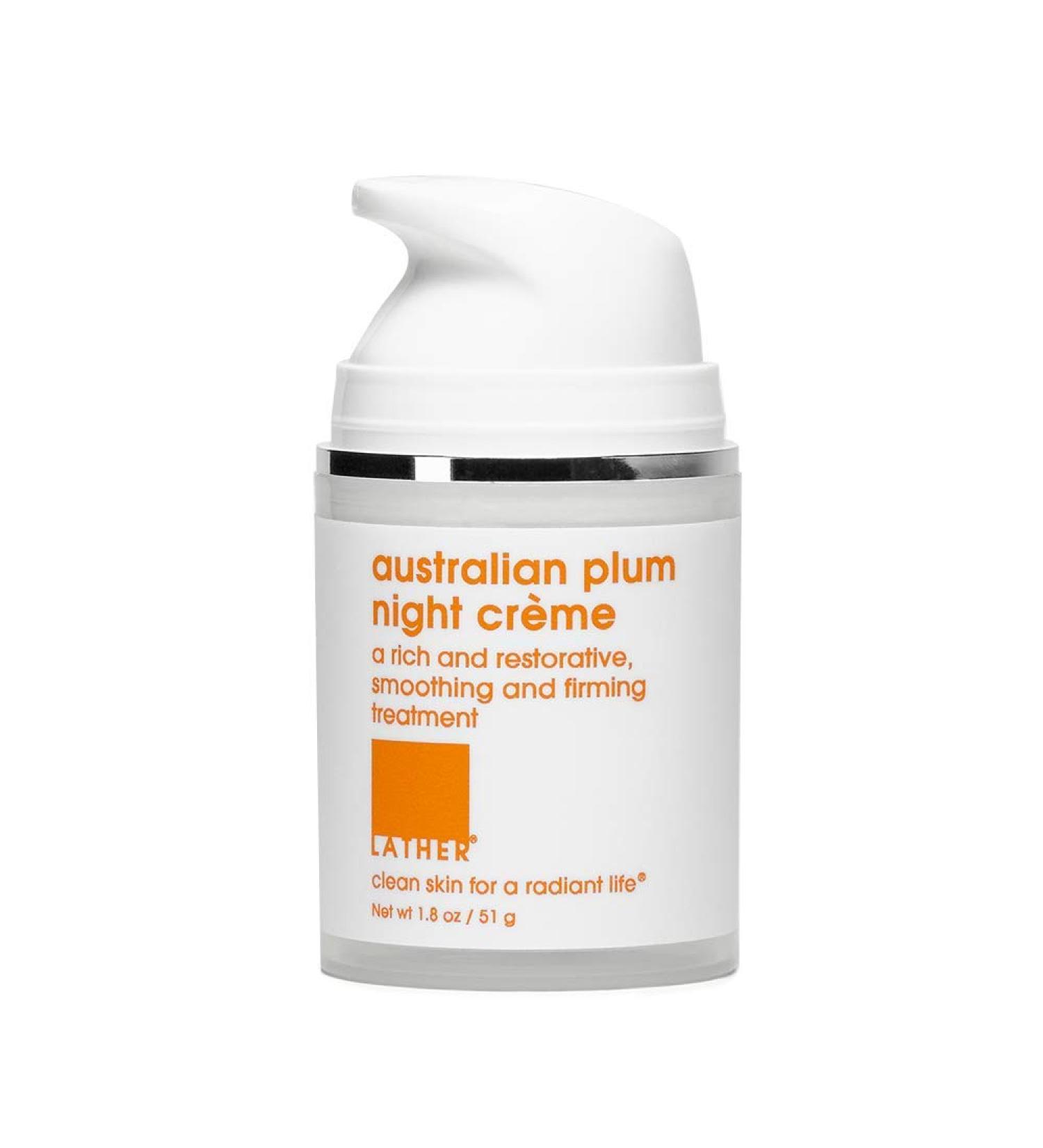 Buy LATHER Australian Plum Night Cr me 1.8oz - Nourishing Night Moisturizer for All Skin Types | Best Price & Fast International Shipping - Buy Online on SooperMarket.com
