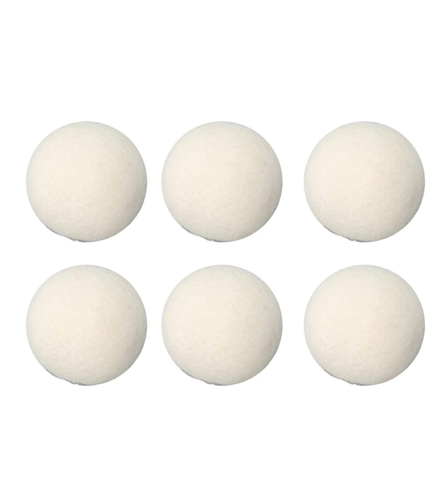 Dekaim 6pcs Wool Drying Balls Reusable Static Reduction Time Saving Skin Friendly Softener Ball for Clothes(3CM) - Buy Online on SooperMarket.com