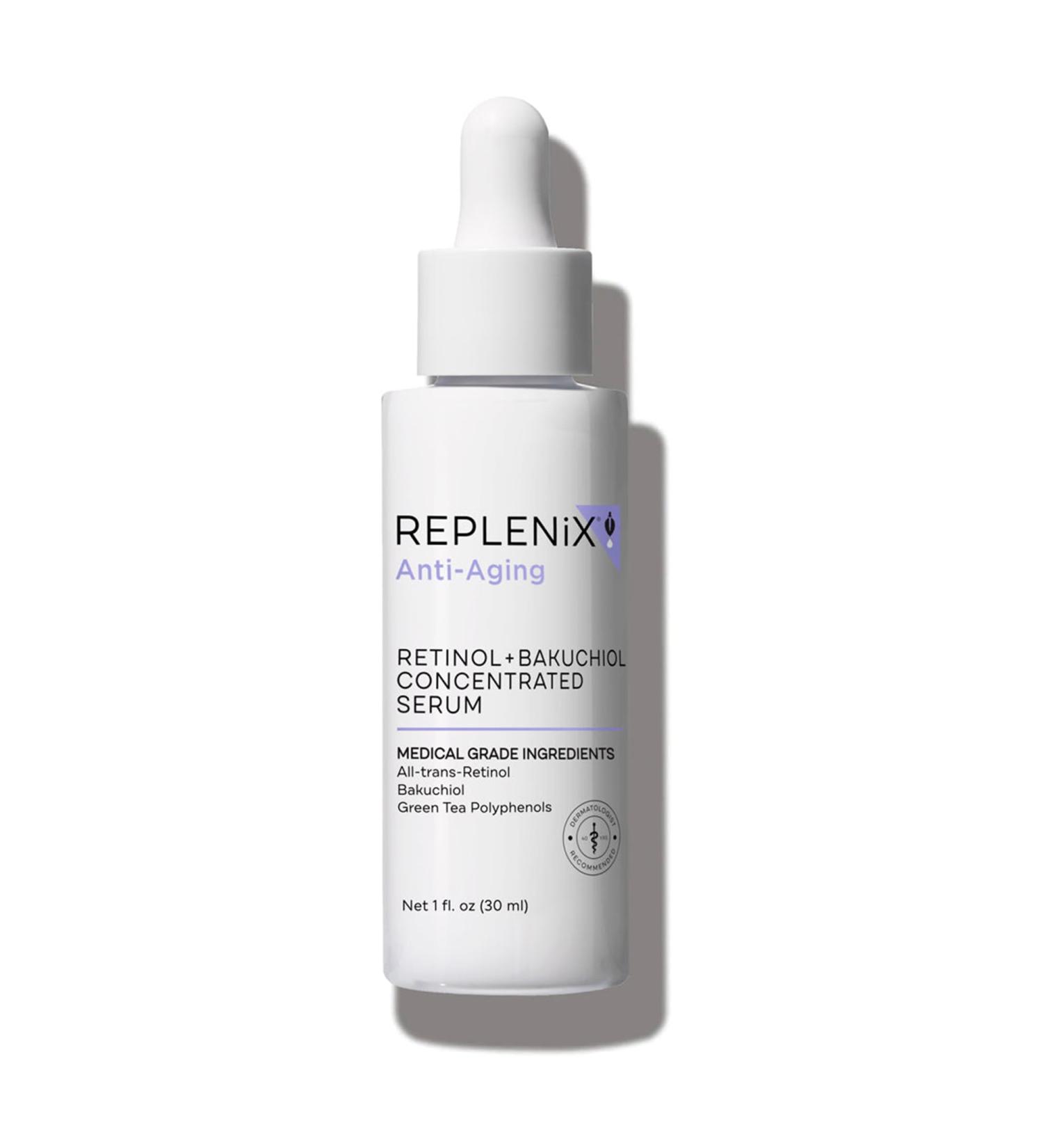 Replenix Anti-Aging Retinol + Bakuchiol Face Serum | Medical-Grade Treatment for Mature Skin | 1 fl. oz - Buy Online on SooperMarket.com