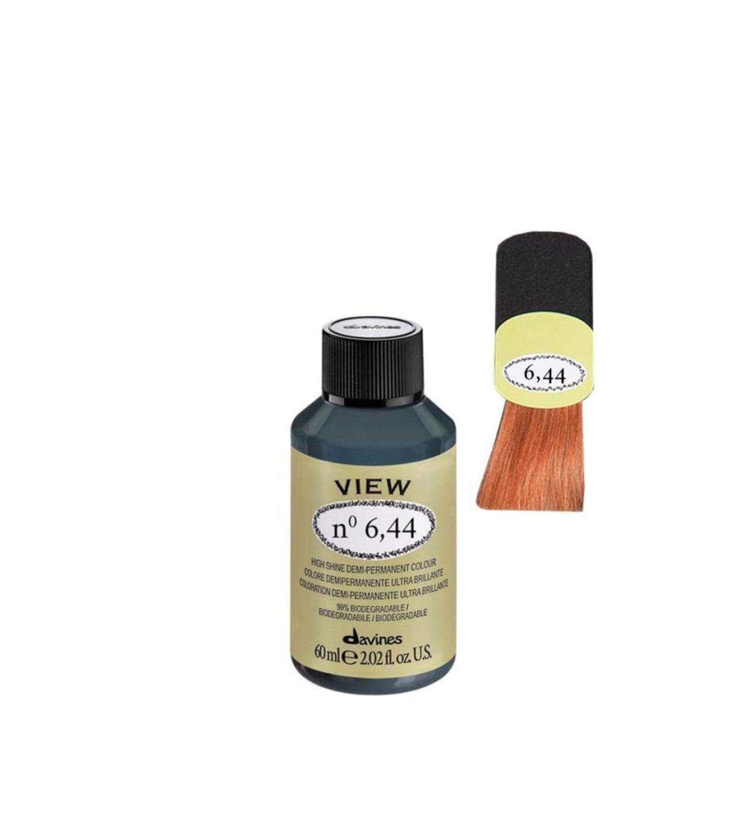 Davines View High Shine Demi-Permanent Colour 60 ml No 6.44
