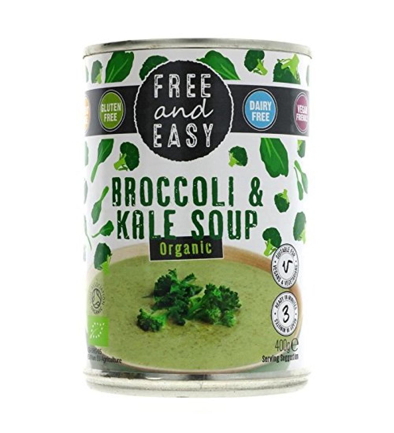 Free & Easy | Broccoli & Kale Soup - Org | 5 x 400g (UK)