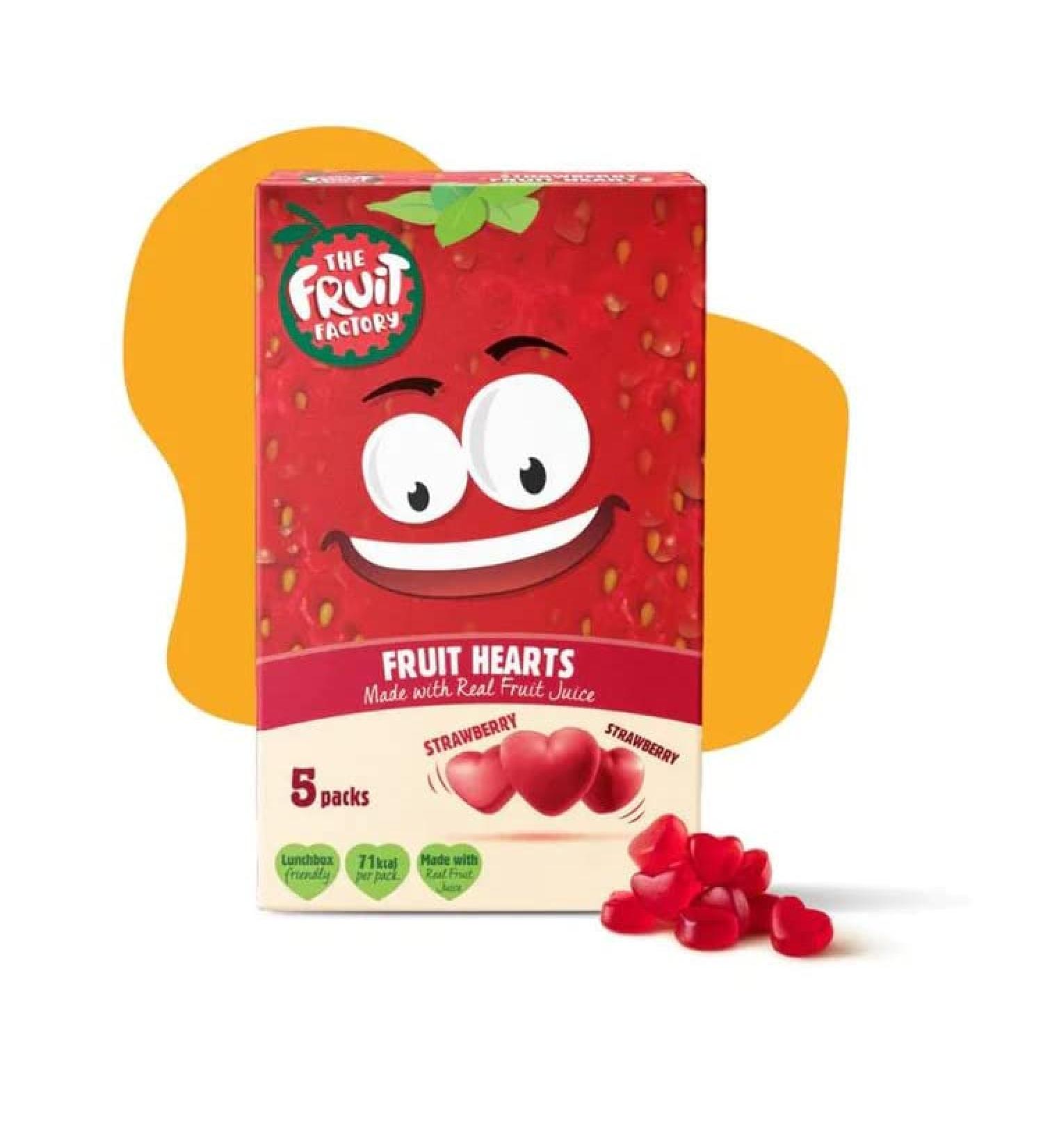 The Fruit Factory Strawberry Fruit Hearts Juice 20g x 5 (Pack of 9) - Buy Online on SooperMarket.com