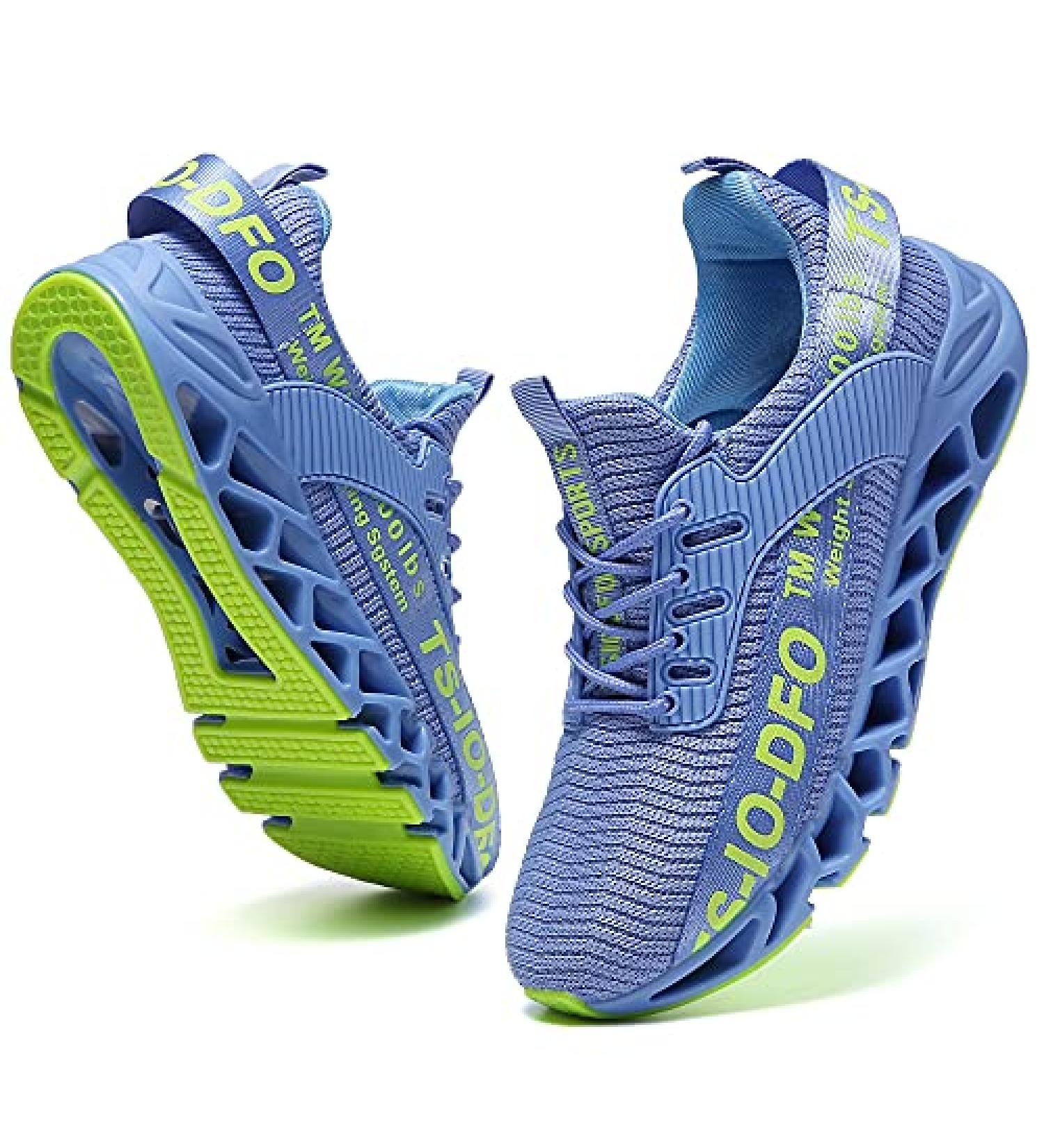 FRSHANIAH Men's Breathable Running Shoes - Sky Blue | Non-Slip Fashion Sneakers - Buy Online on SooperMarket.com