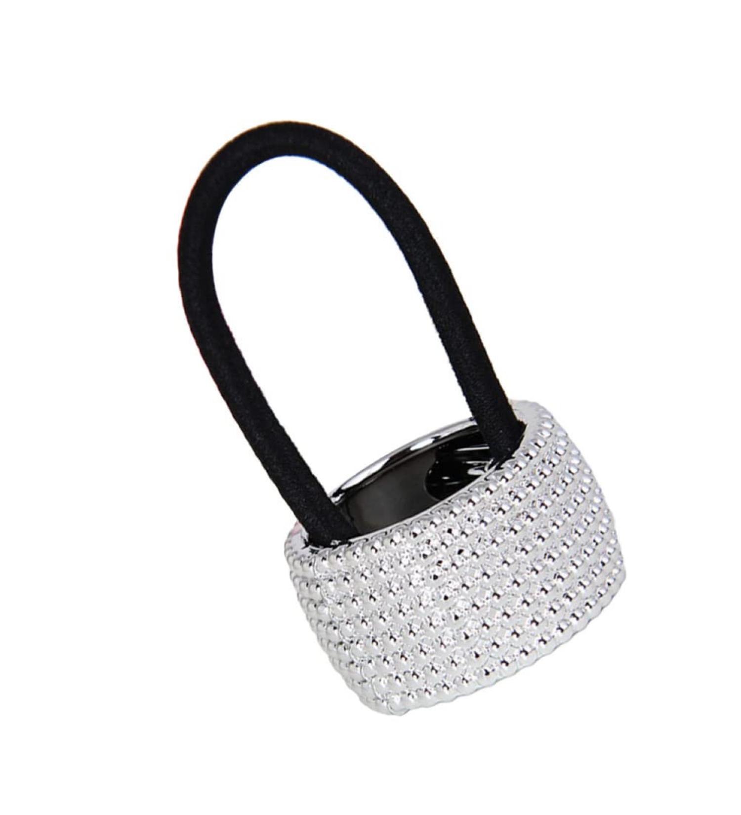 KESYOO Sparkle Rhinestone Ponytail Holder - Silver Crystal Hair Tie for Women & Girls - Buy Online on SooperMarket.com