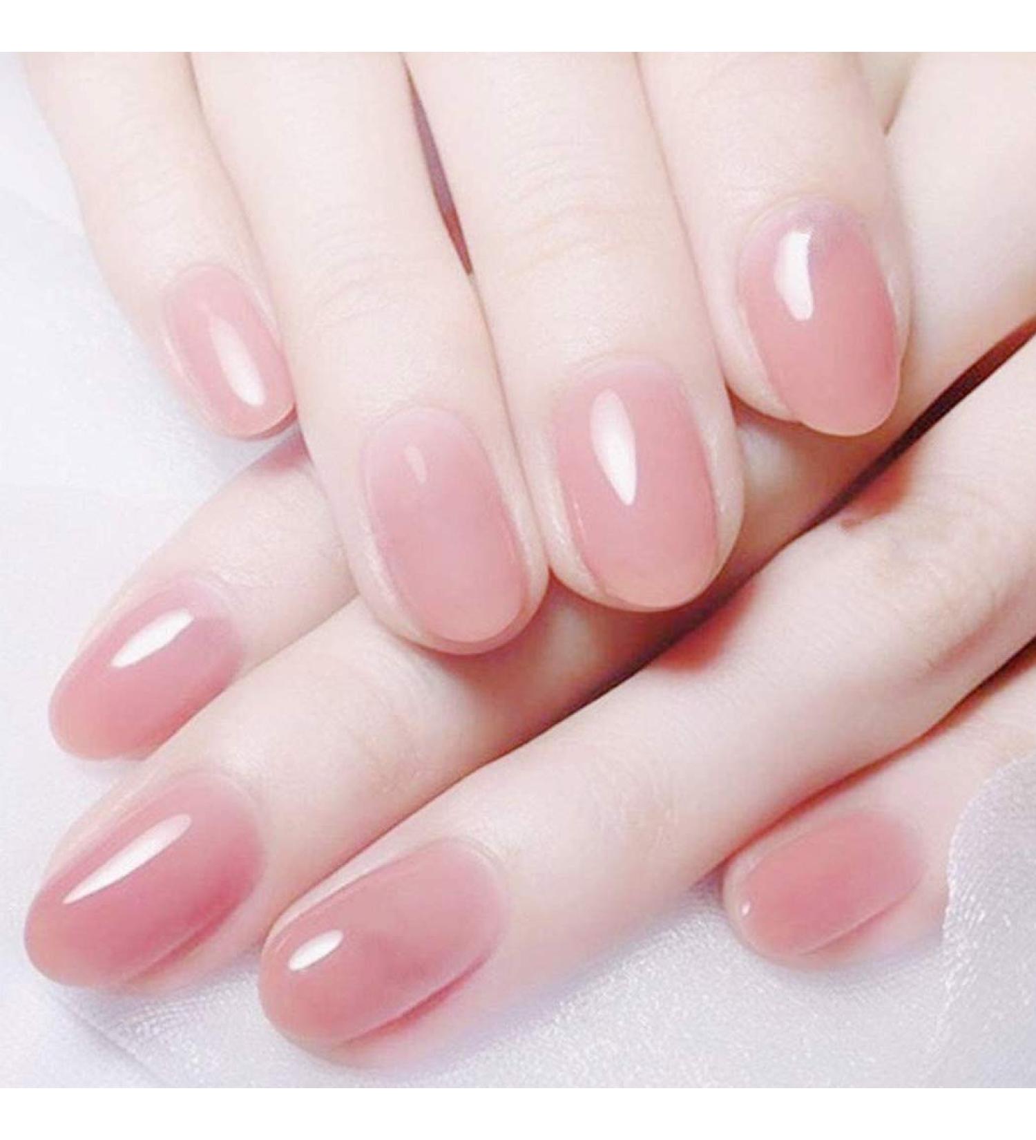 Handcess 24 Pcs Medium Pink Ballerina Press On Nails | Glossy False Nails for Women & Girls - Perfect for International Shipping - Buy Online on SooperMarket.com
