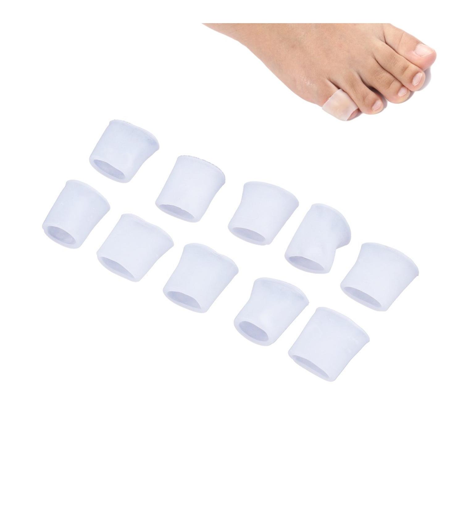 ROSENICE Gel Toe Protector Corn Separator for Little Toe 5 Pairs (White Open) - Buy Online on SooperMarket.com