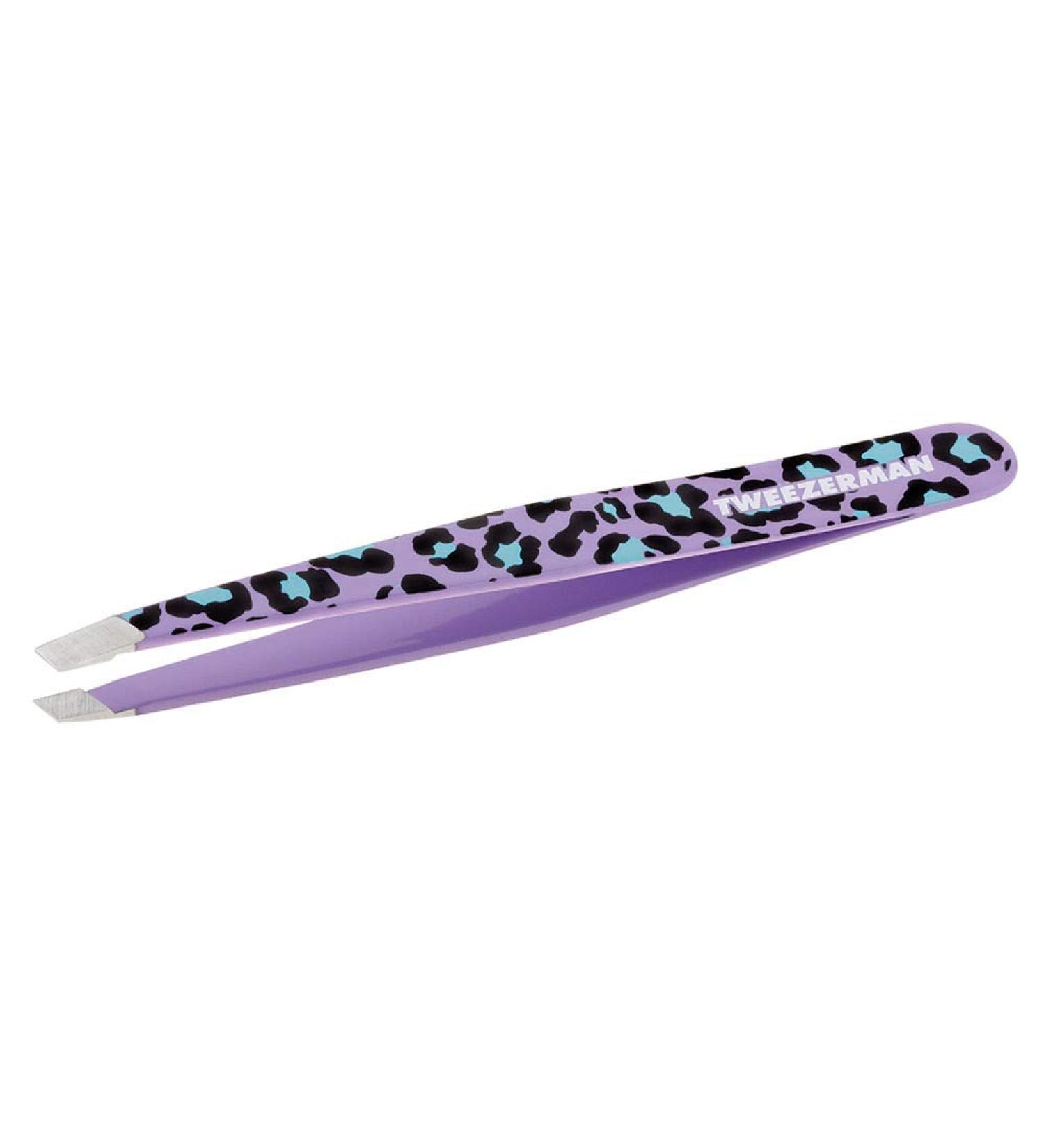 Tweezerman Slant Tweezer - Animal Print | Precision Hair Removal Tool - Buy Online on SooperMarket.com