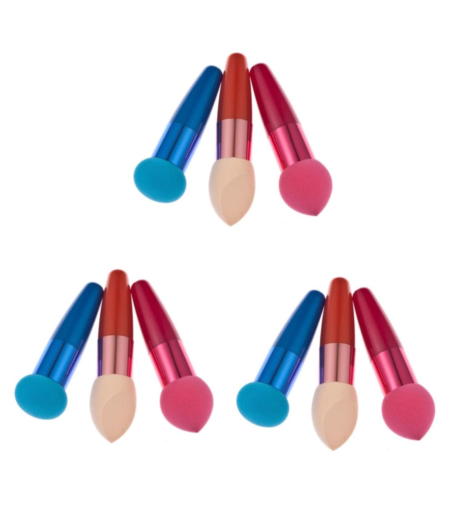 Housoutil 9 Pcs Makeup Brush Sponges Sponge Brush Concealer Brush Contour Brush Lip Brush Travel Major - Buy Online on SooperMarket.com