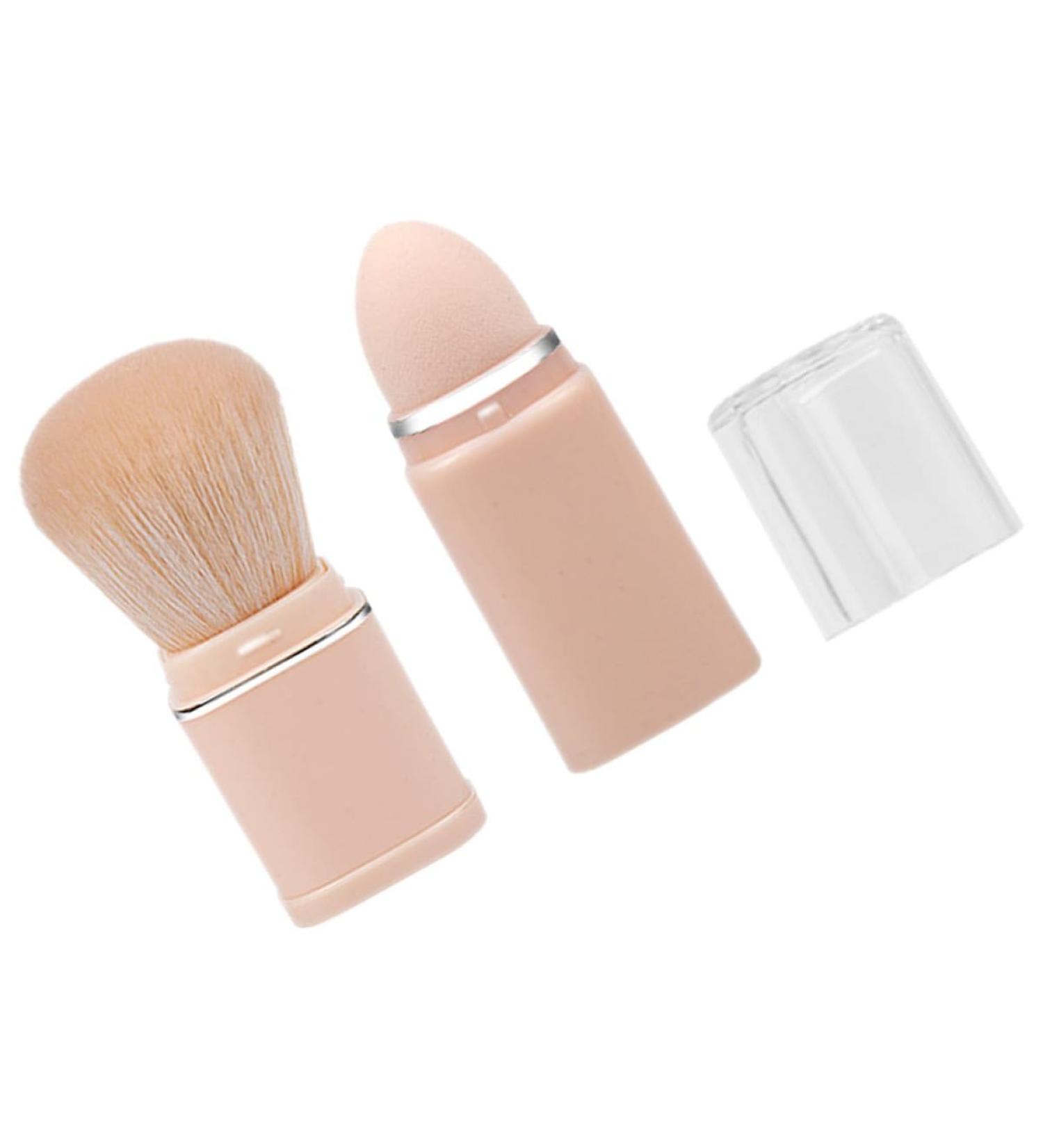 Gogogmee 2 in 1 Makeup Brush Foundation Brush Retractable Blush Brush Face Blush Makeup Brush Travel Sponge - Buy Online on SooperMarket.com