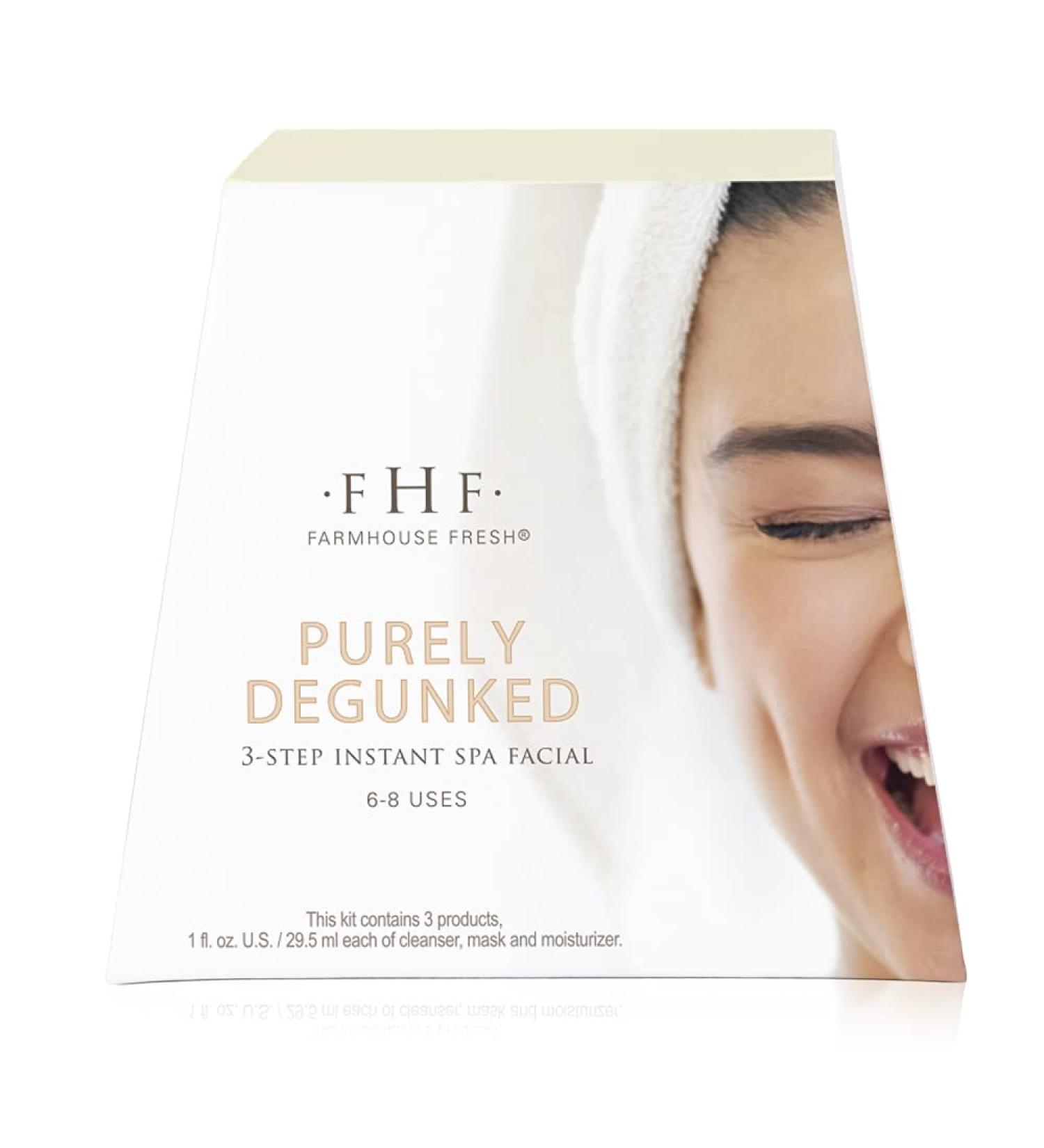 FarmHouse Fresh Purely Degunked 3-Step Instant Spa Facial - Revitalize Your Skin | International Shipping Available - Buy Online on SooperMarket.com