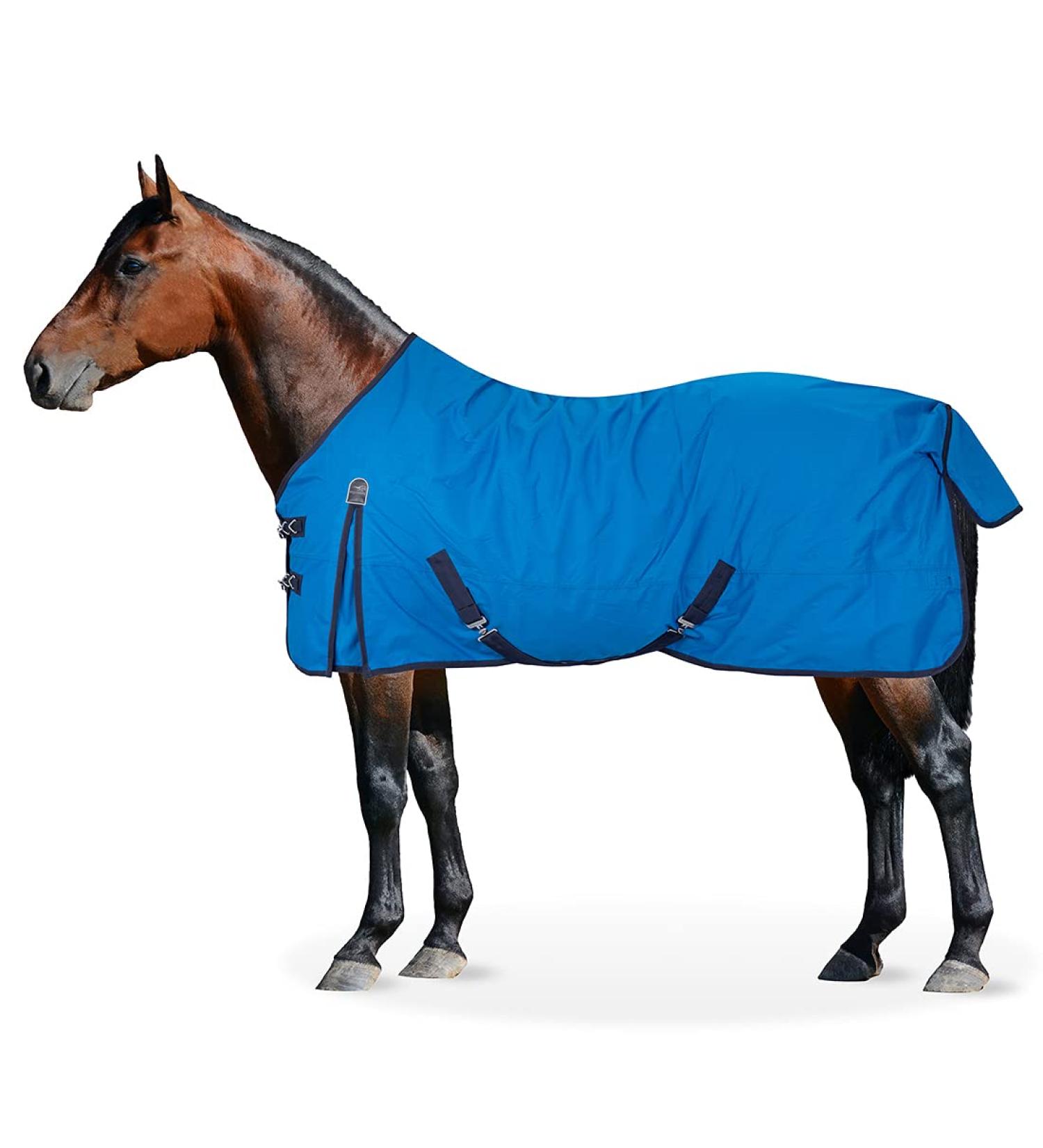 Equinate Rain Blanket Springfield Turnout Blanket with Fleece 145cm Cobalt Cobalt 145cm