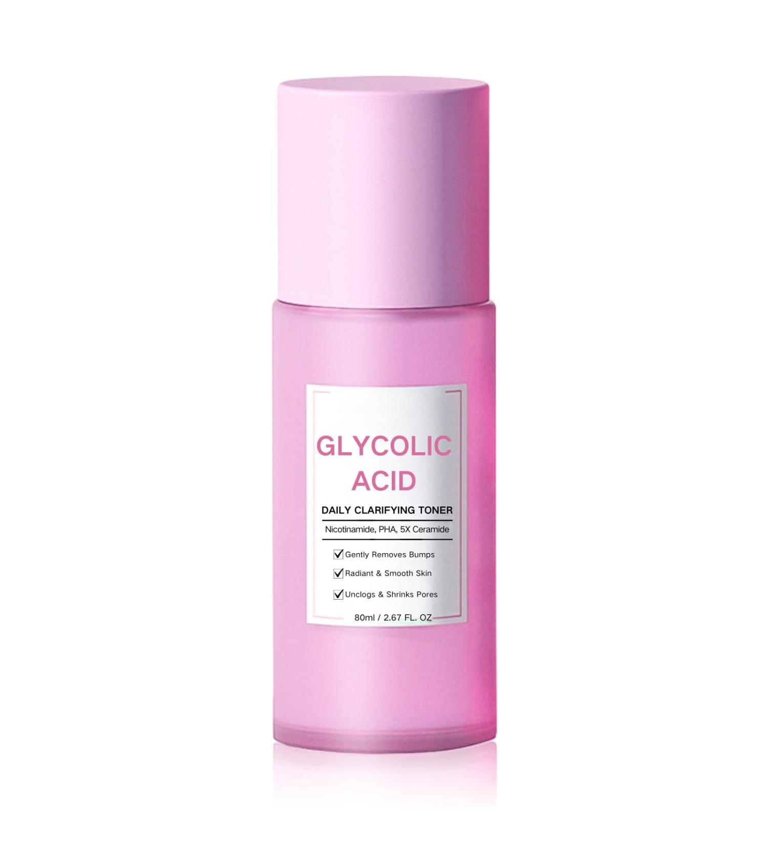 Glycolic Acid Toner Repair Acne Skin Toner Exfoliant Black Head Remover for Face Niacinamide Serum Anti Aging Serum Firming Smooth Skin - Buy Online on SooperMarket.com