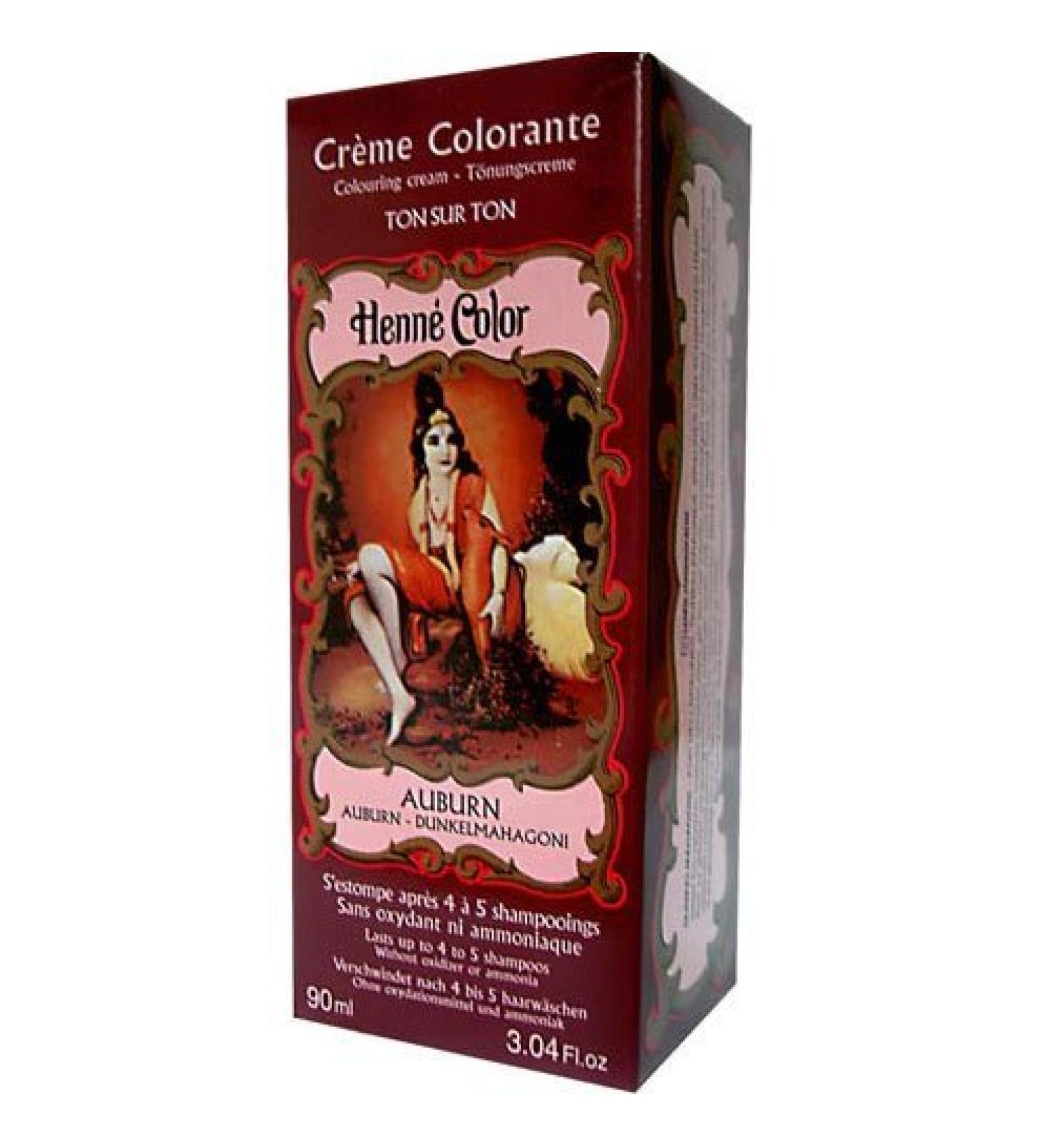 Henne Color Colouring Cream 90ml - Auburn (Pack of 3)