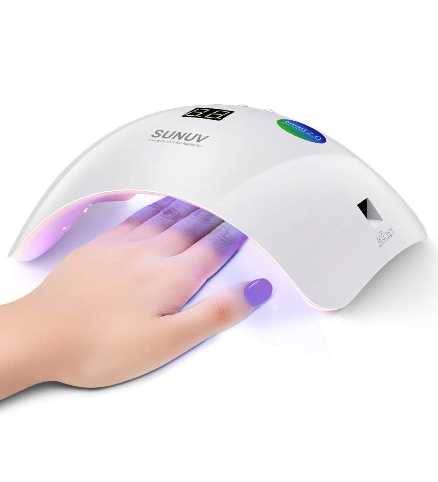 SunuV UV LED Nail Lamp for Gel Nails - 30/60/99S Timer Infrared Sensor LCD Display - Perfect Valentine's Day Gift for Women - Home & Salon Use - Buy Online on SooperMarket.com
