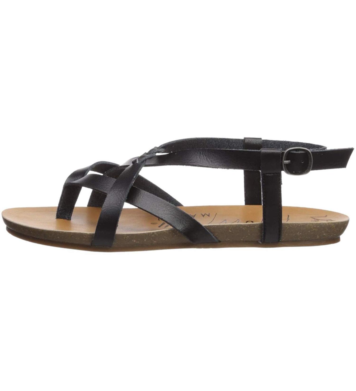 Blowfish Malibu Women's Granola-b Flat Sandal Medium 5.5 UK Black Dyecut - Buy Online on SooperMarket.com