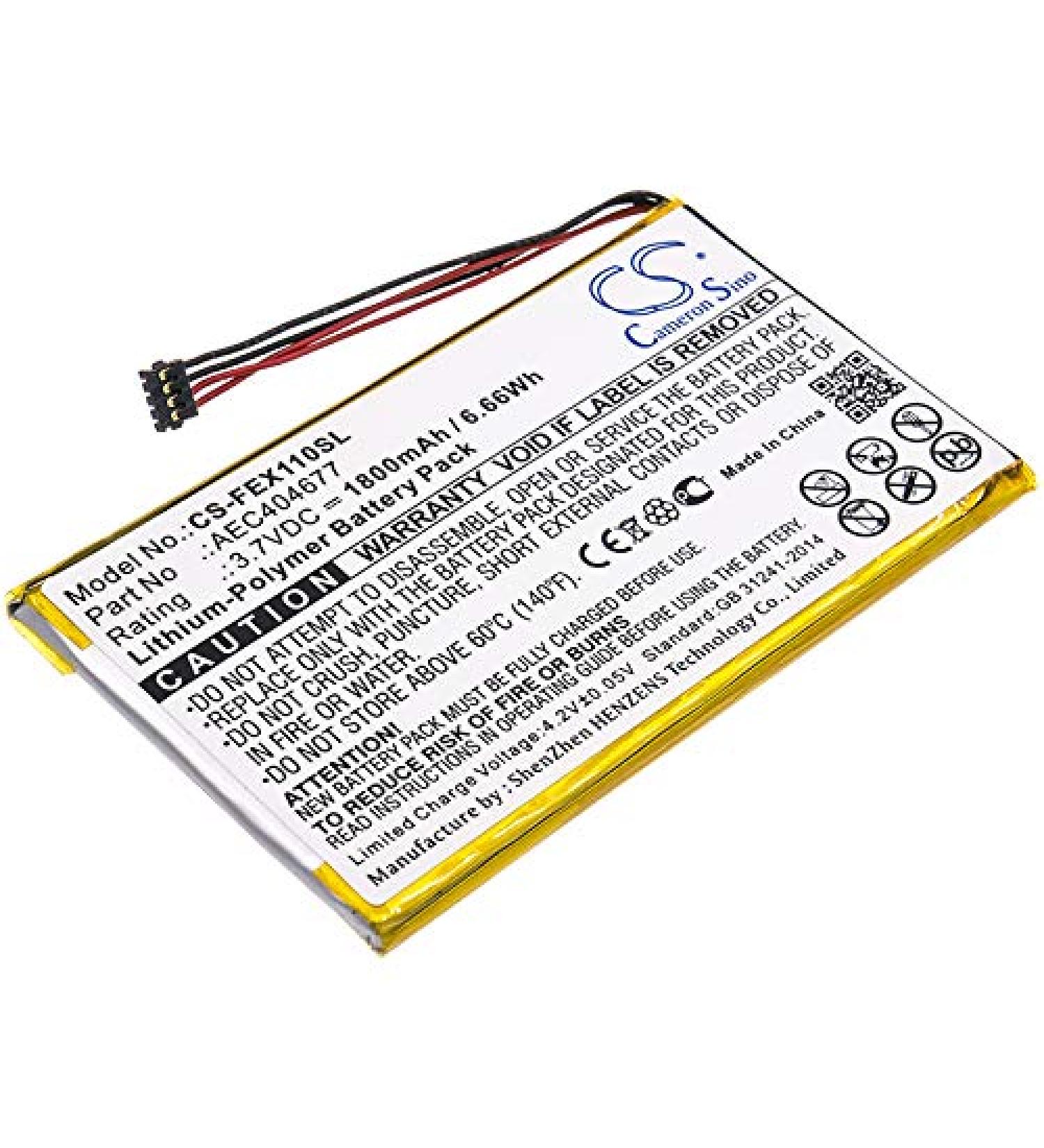 Replacement Battery for Fiio FX1221 X1 ii AEC404677 - 1800mAh | International Shipping Available - Buy Online on SooperMarket.com