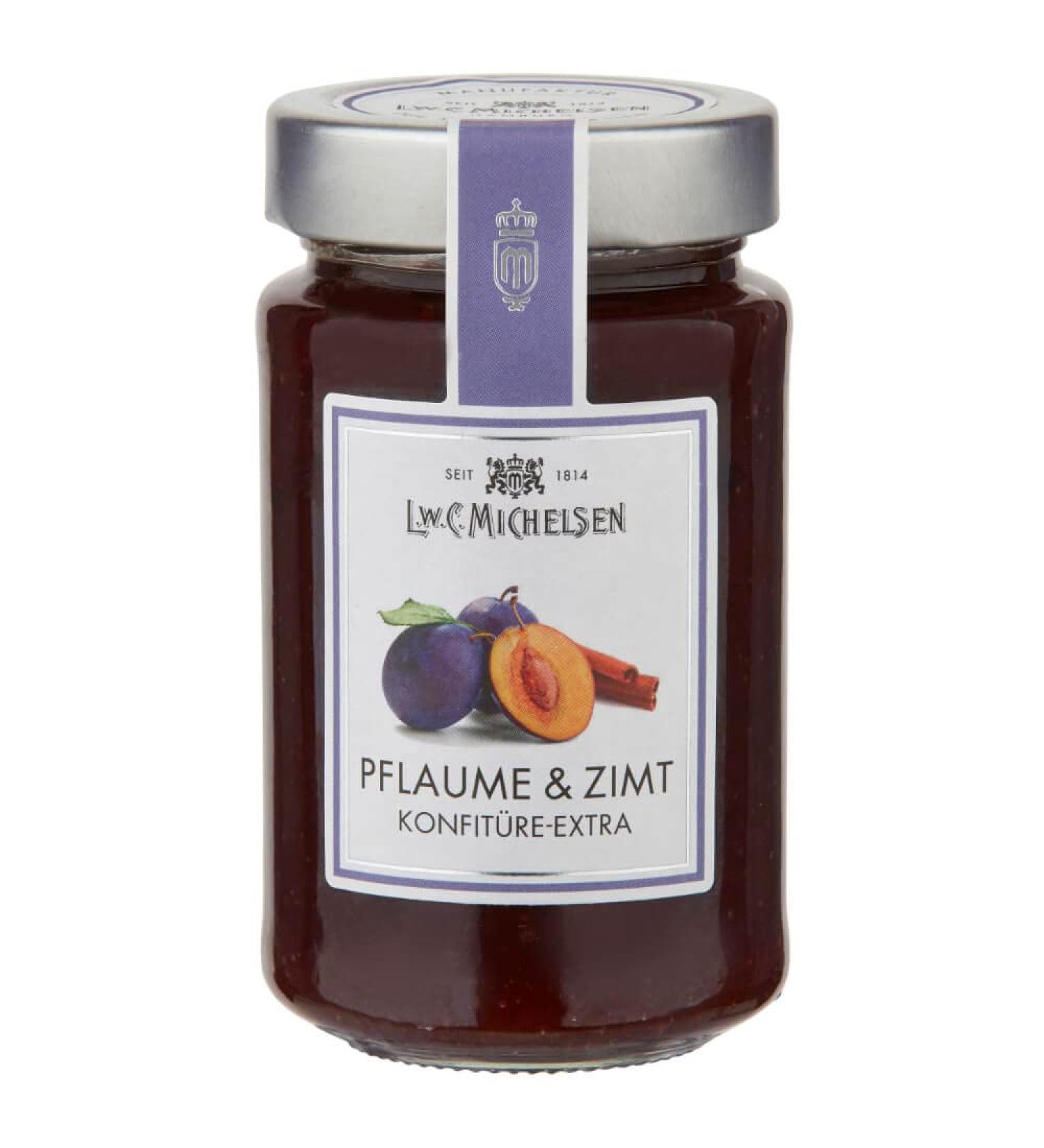 L.W.C. Michelsen Plum & Cinnamon Jam 280g | All-Natural Additive-Free | Fruity & Spicy Breakfast Delight - Buy Online on SooperMarket.com