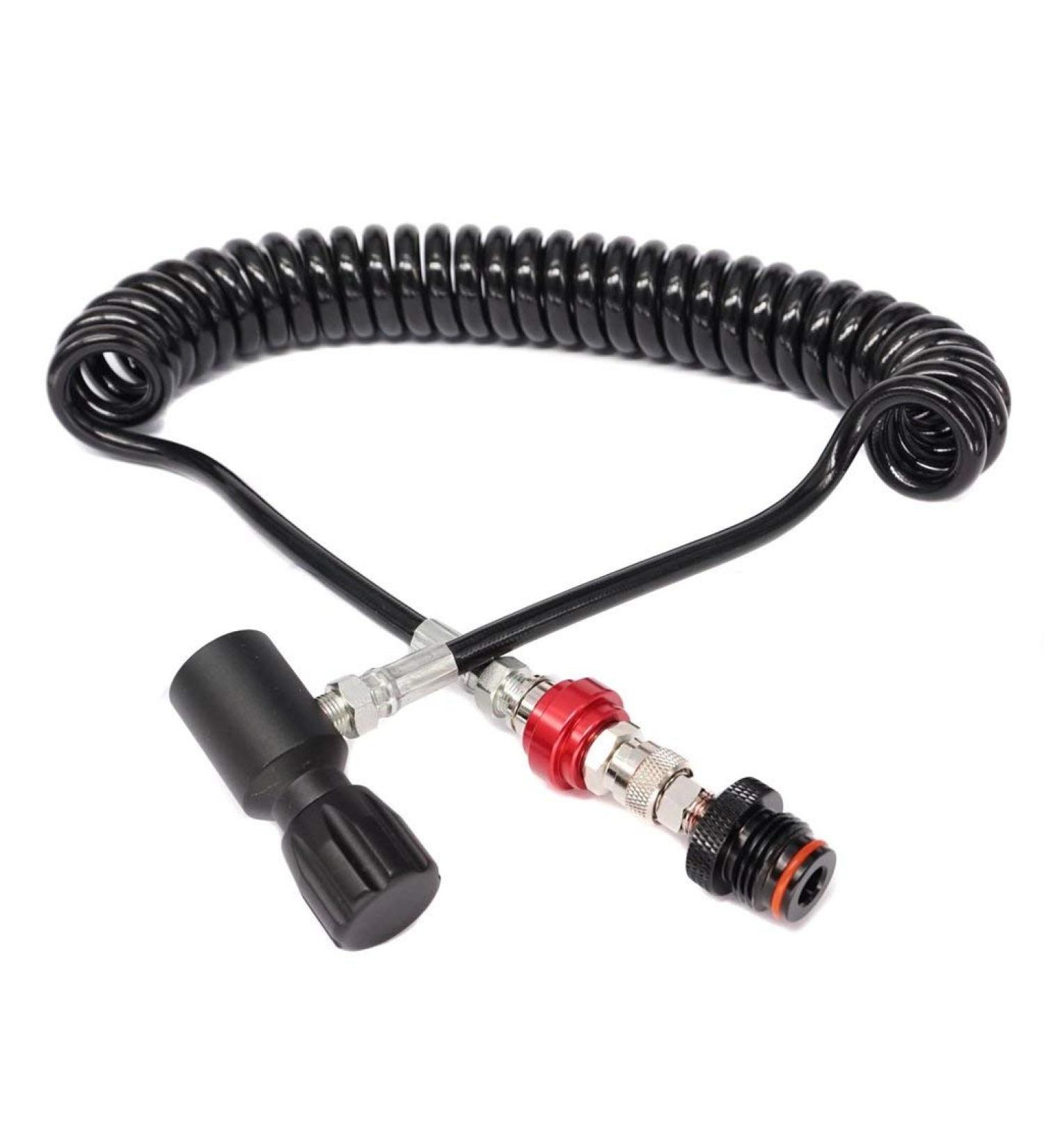 Tippmann HP Remote Coil W/Slide Check + Quick Disconnect