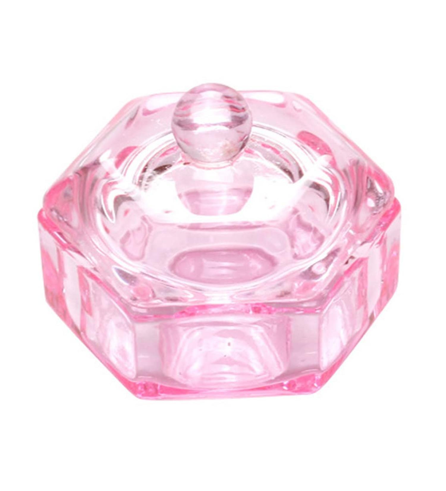 Hexagonal Dappen Dish Cup Crystal Glass Glassware Tool for Nail Art Manicure Care Glass Dappen Dish - Buy Online on SooperMarket.com