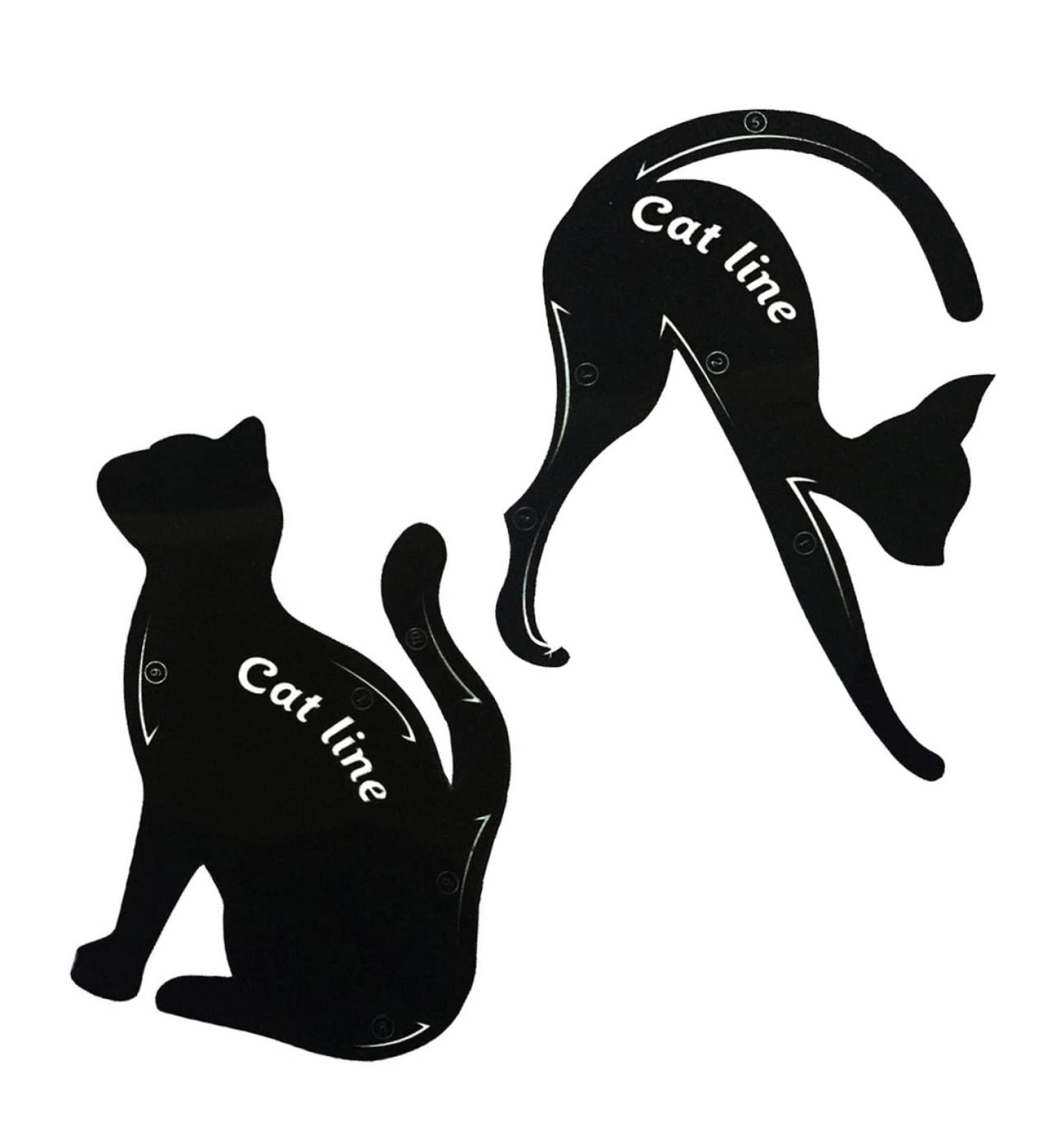 KALLORY Stencils 2pcs Eyeshadow Stencil Eye Stencil Eyeliner Stencil Mold The Cat Eye Makeup Set - Buy Online on SooperMarket.com