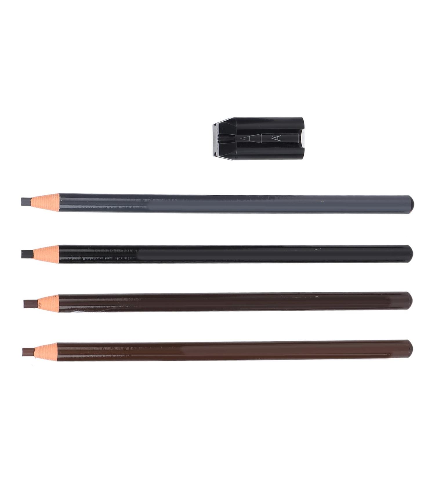 Professional Waterproof Eyebrow Pencil - Long-Lasting Microblading & 4-Sided Sharpener | Shop Internationally - Buy Online on SooperMarket.com