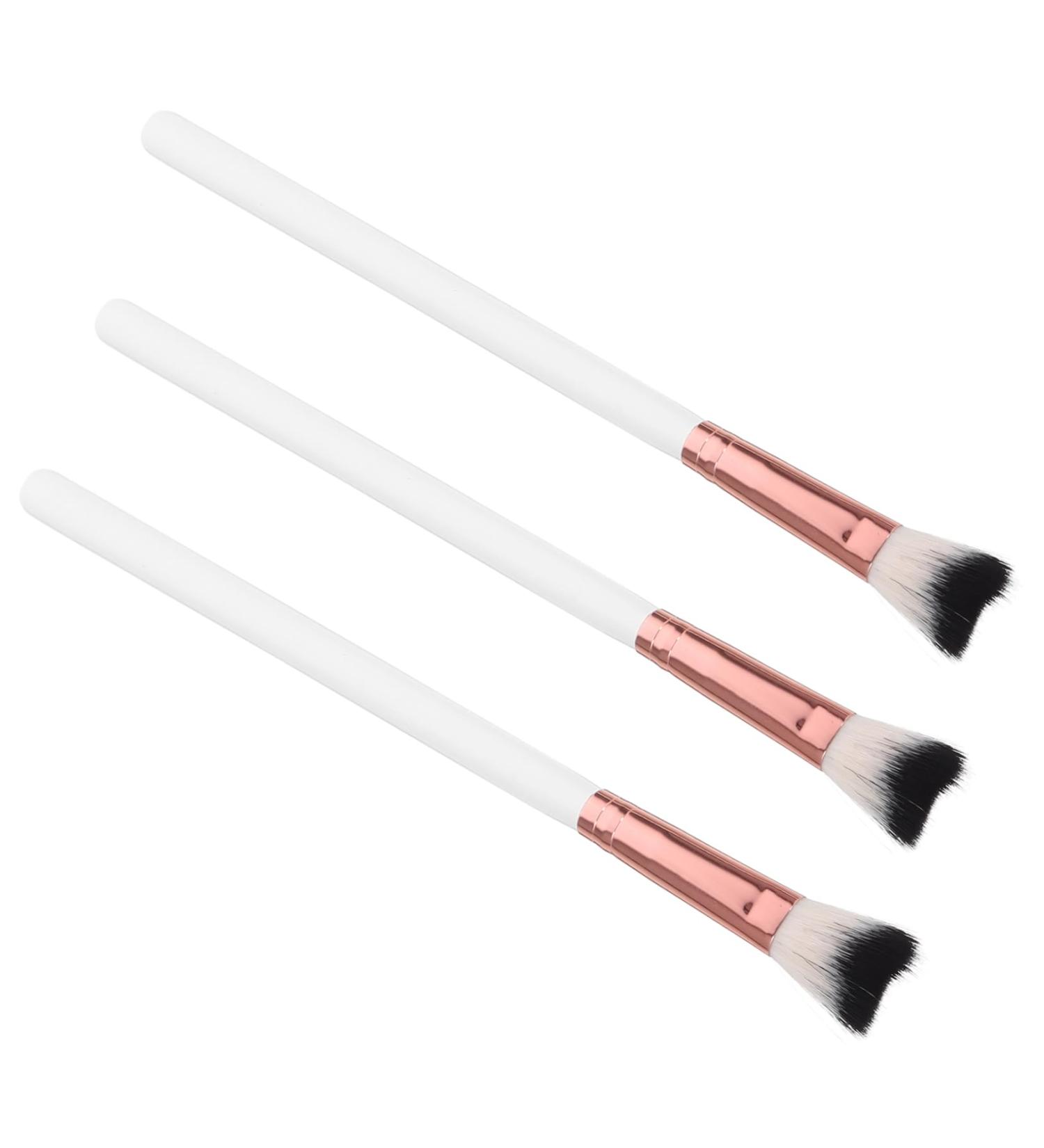 Gogogmee 3pcs Fish Tail Brush Makeup Brush for Women Nose Brush Makeup Brushes Contour Brush Aluminum Tube 18.50X1.00X1.00CM As Shown - Buy Online on SooperMarket.com