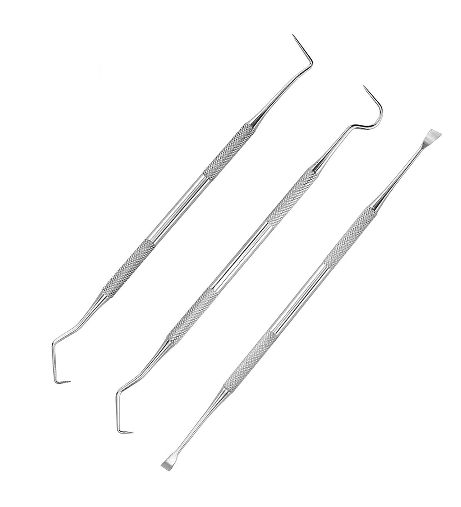 RHXWFDG 3 Pcs Pet Tooth Scaler Cleaning Kit Dog Dental Tooth Scaler Stainless Double Headed Tarter Remover Pet Dental Tools Pet Teeth Cleaning Tools for for Dogs Cats - Buy Online on SooperMarket.com