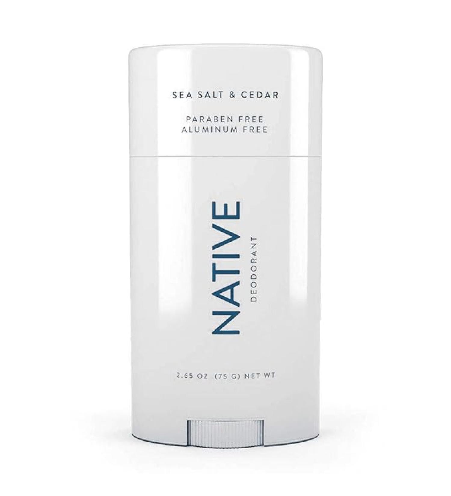 Native Deodorant Contains Naturally Derived Ingredients, 72 Hour Odor Control | Deodorant for Women and Men, Aluminum Free with Baking Soda, Coconut Oil and Shea Butter | Sea Salt & Cedar