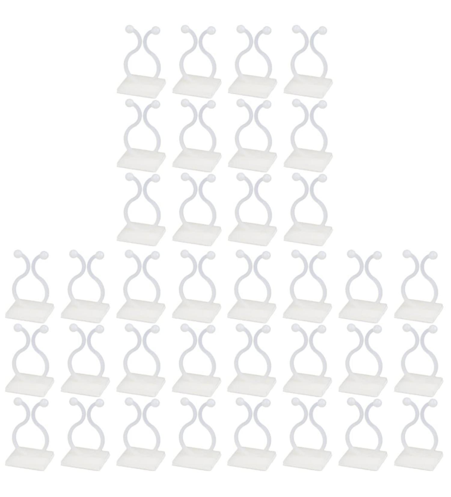 OSALADI 300 Pcs Adhesive Wire Holder Suction Cup Holder Cord Holders Plant Fixing Tools Power Cable To Climb 3.5X2X2CM White - Buy Online on SooperMarket.com