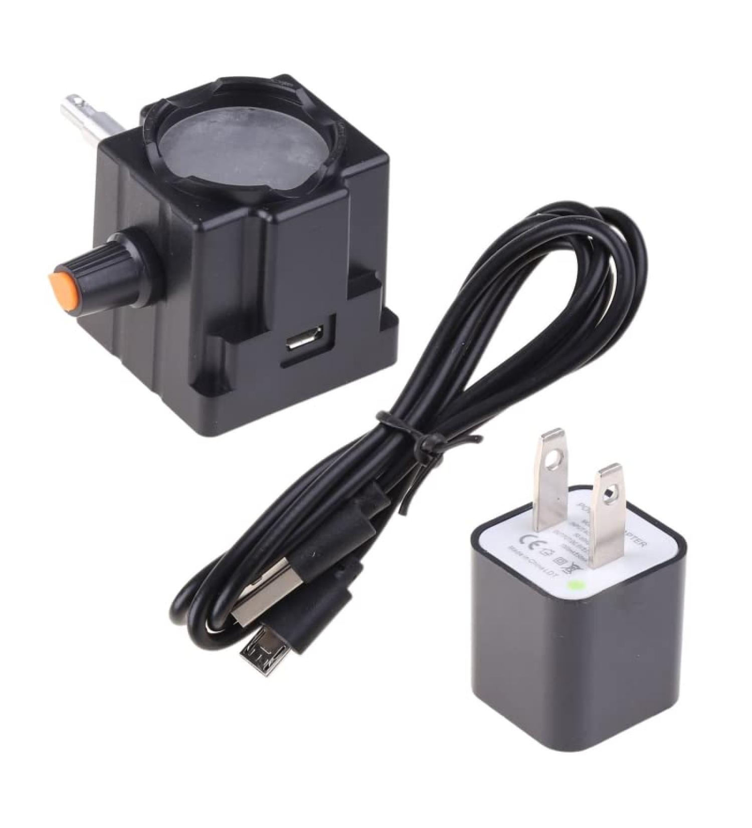 Adjustable USB White LED Bottom Biological Microscope Lamp Source with Adapter - Buy Online on SooperMarket.com