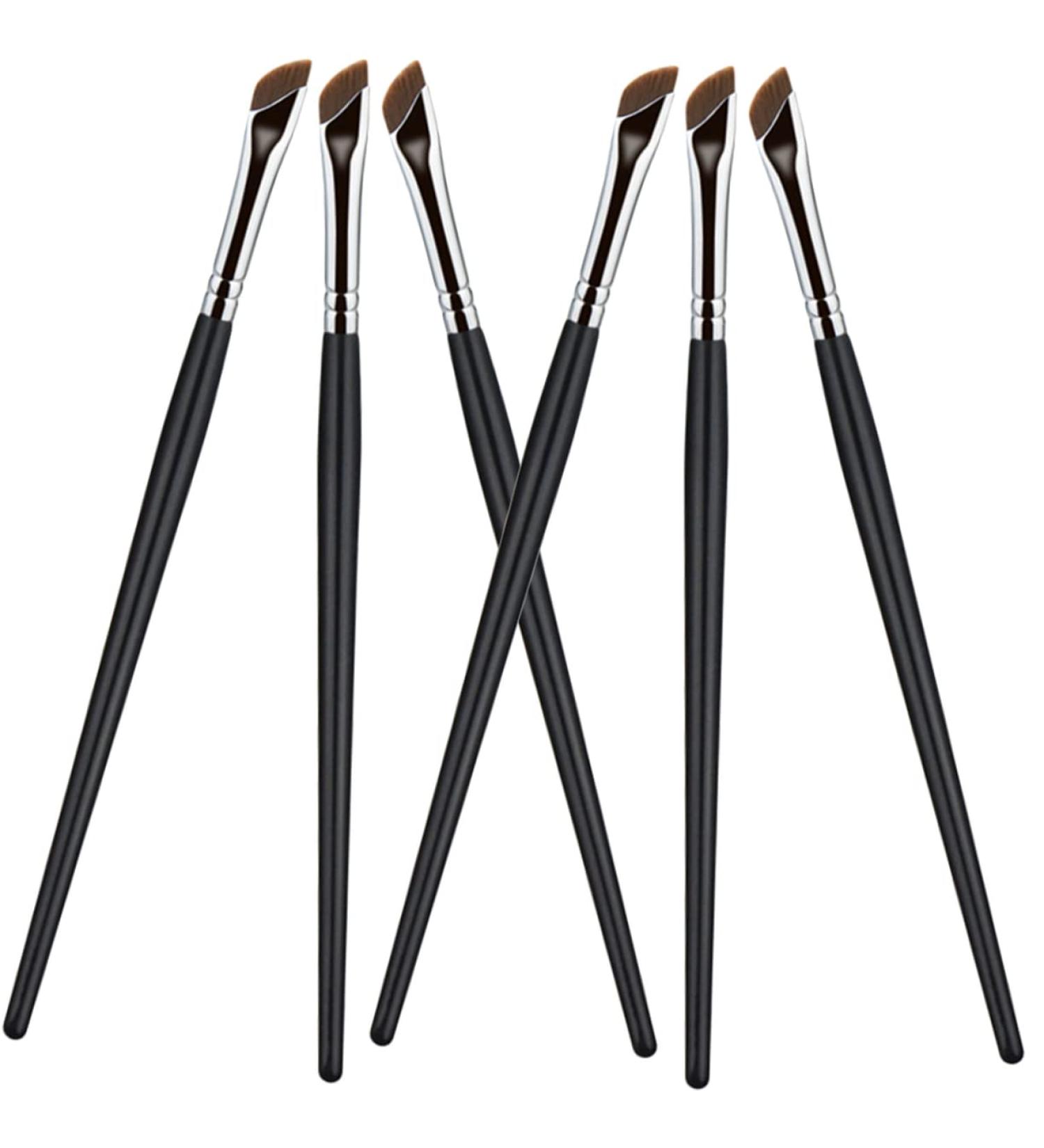 KALLORY 6pcs Eyebrow Brush Gel Eyeliner Gel Liner Eyeliner Makeup Supplies Cosmetic Brush Flat Head Miss Die 16X1CM As Shown - Buy Online on SooperMarket.com